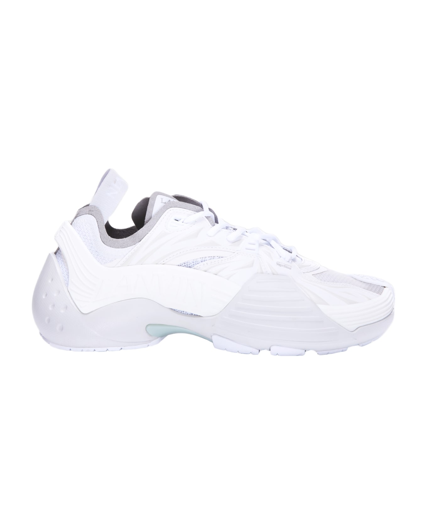 Lanvin White Mesh Flash-x Sneakers - White
