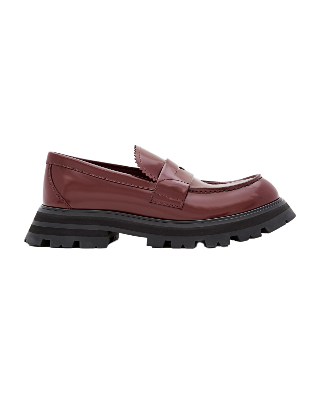 Alexander McQueen Leather Loafers - Red