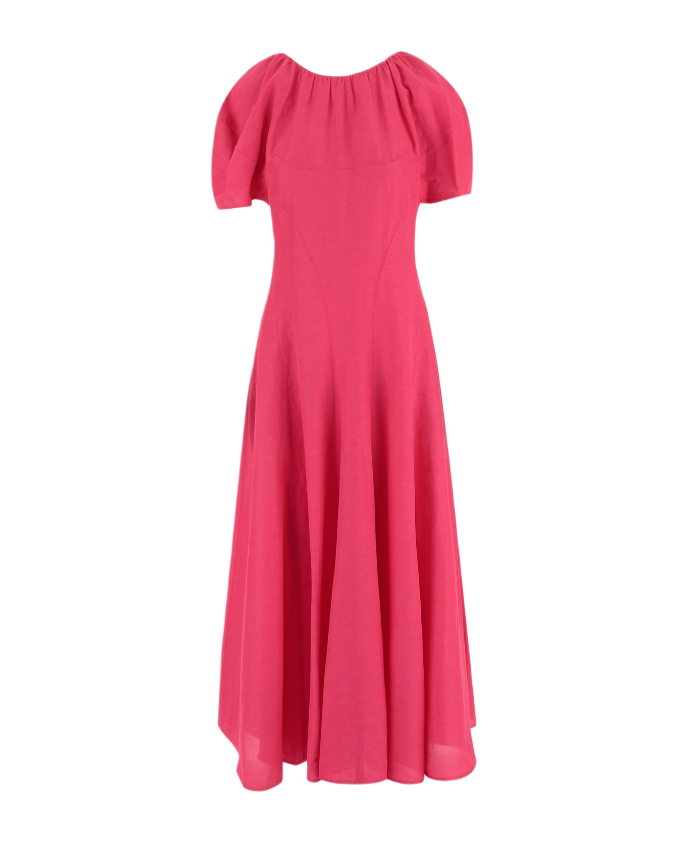 Tory Burch Linen And Viscose Dress - Pink