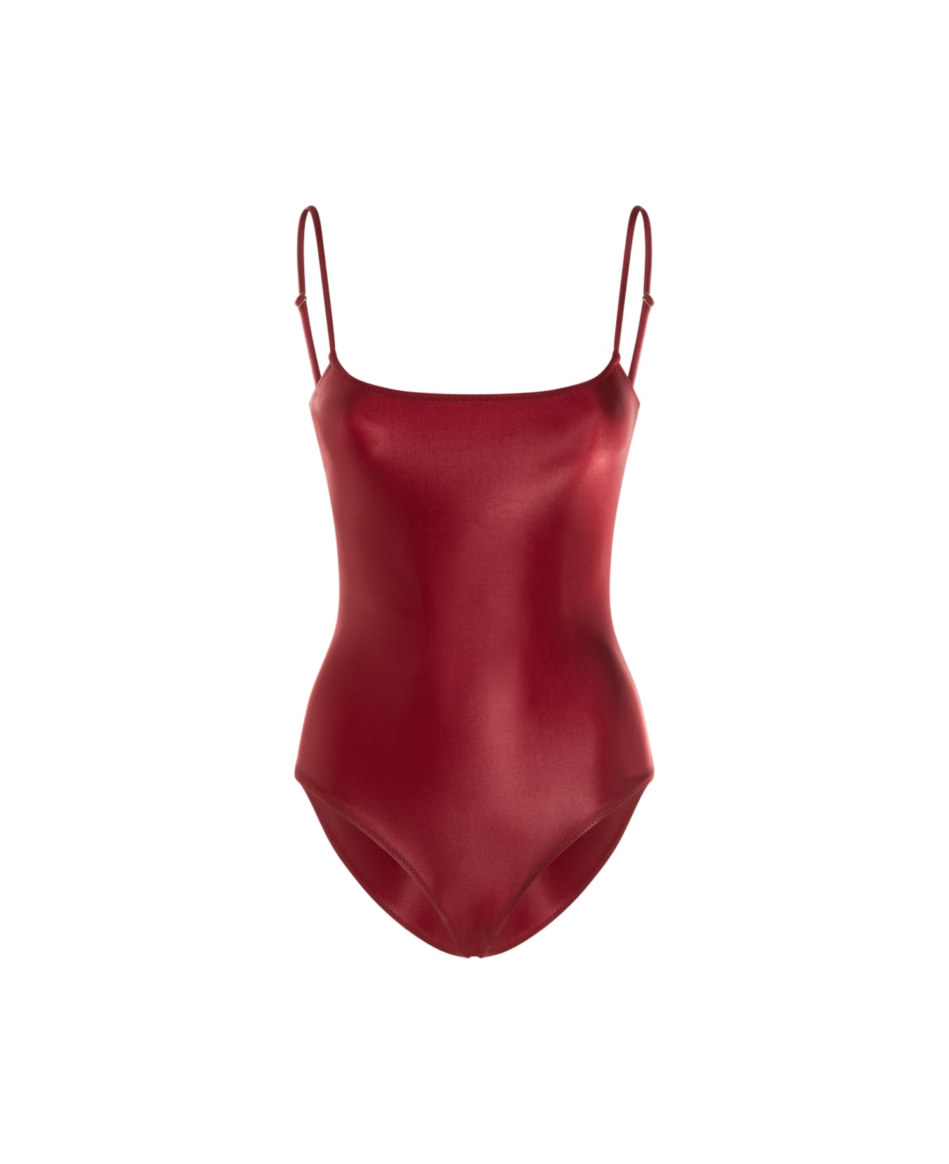 Fiorucci Red Bodysuit - BURGUNDY RED