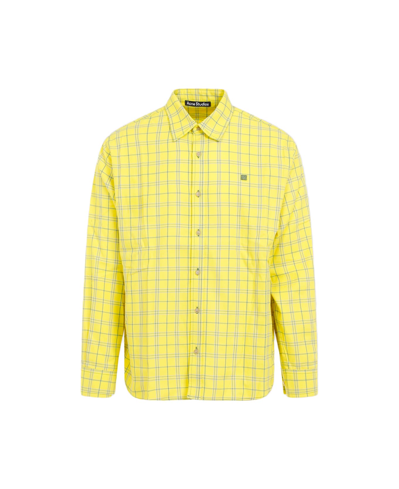 Acne Studios Cotton Shirt - Yellow Green