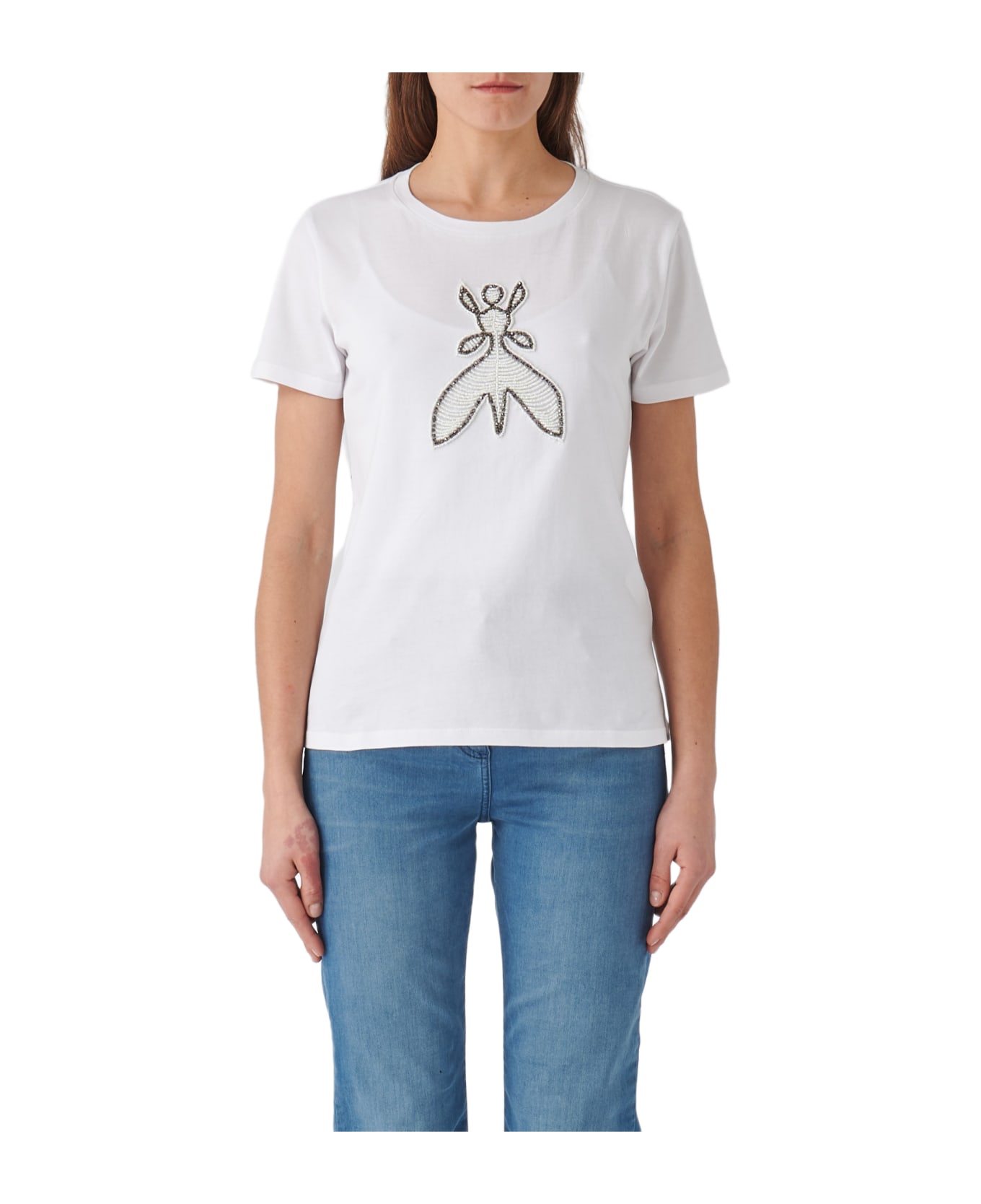 Patrizia Pepe Cotton T-shirt - BIANCO Tシャツ