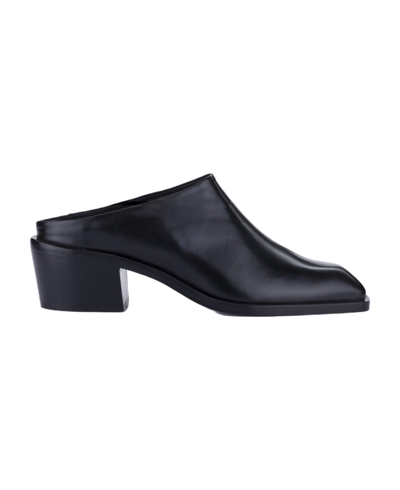 CB Made in Italy Leather 5 Cm Heels Ares - Black