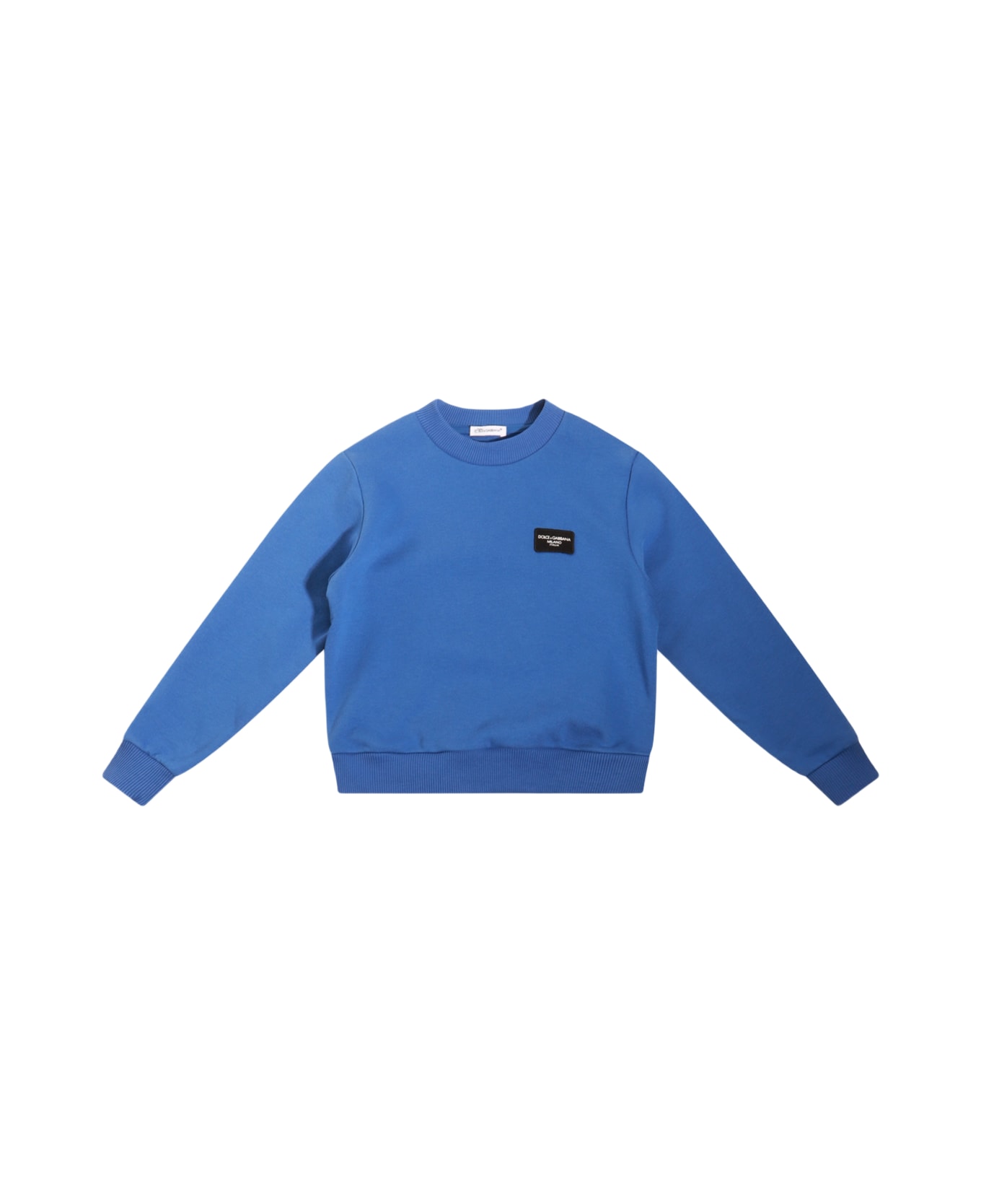 Dolce & Gabbana Blue Cotton Sweatshirt - BLUETTE MEDIO ニットウェア＆スウェットシャツ