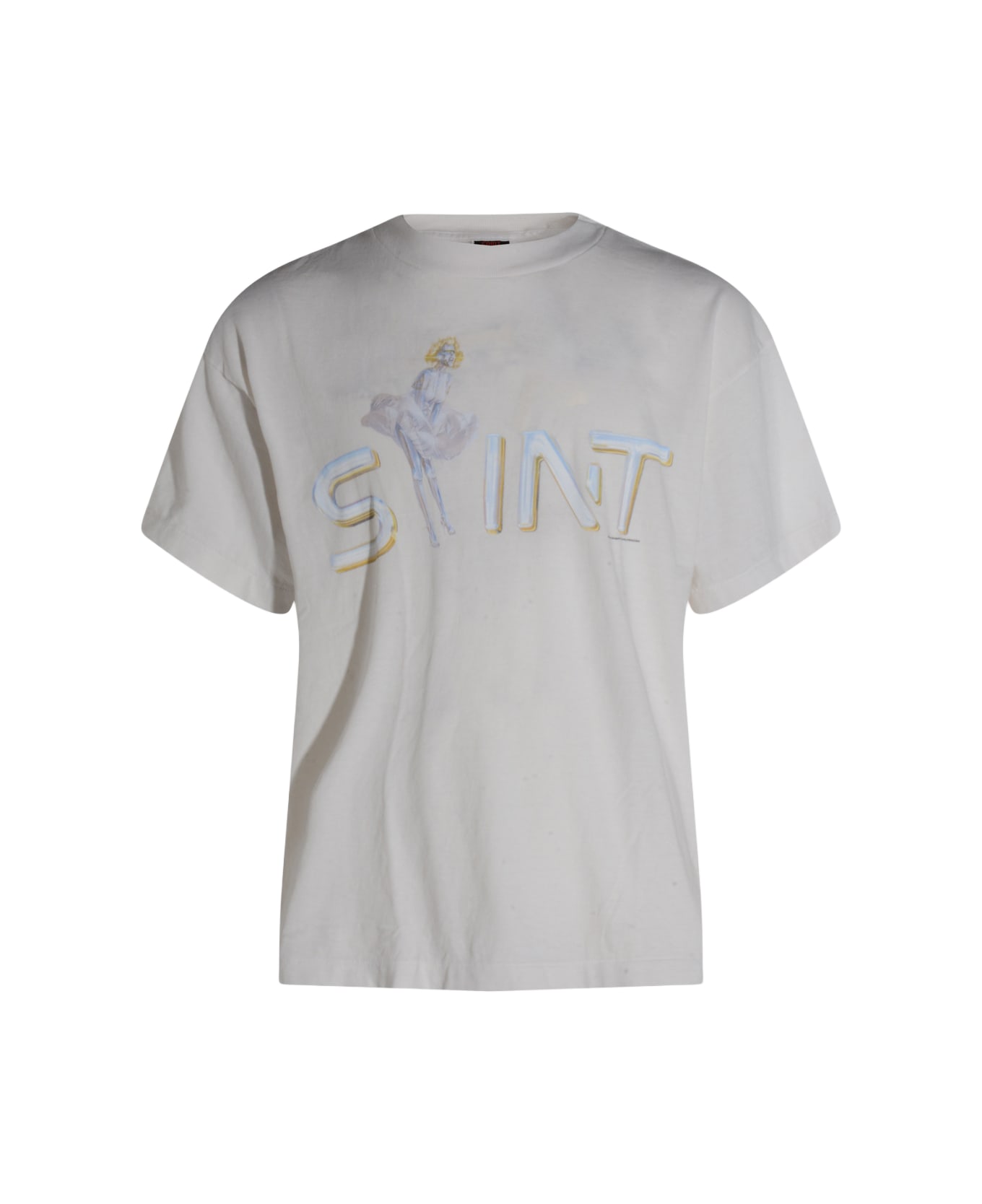 SAINT Mxxxxxx White Cotton T-shirt - White
