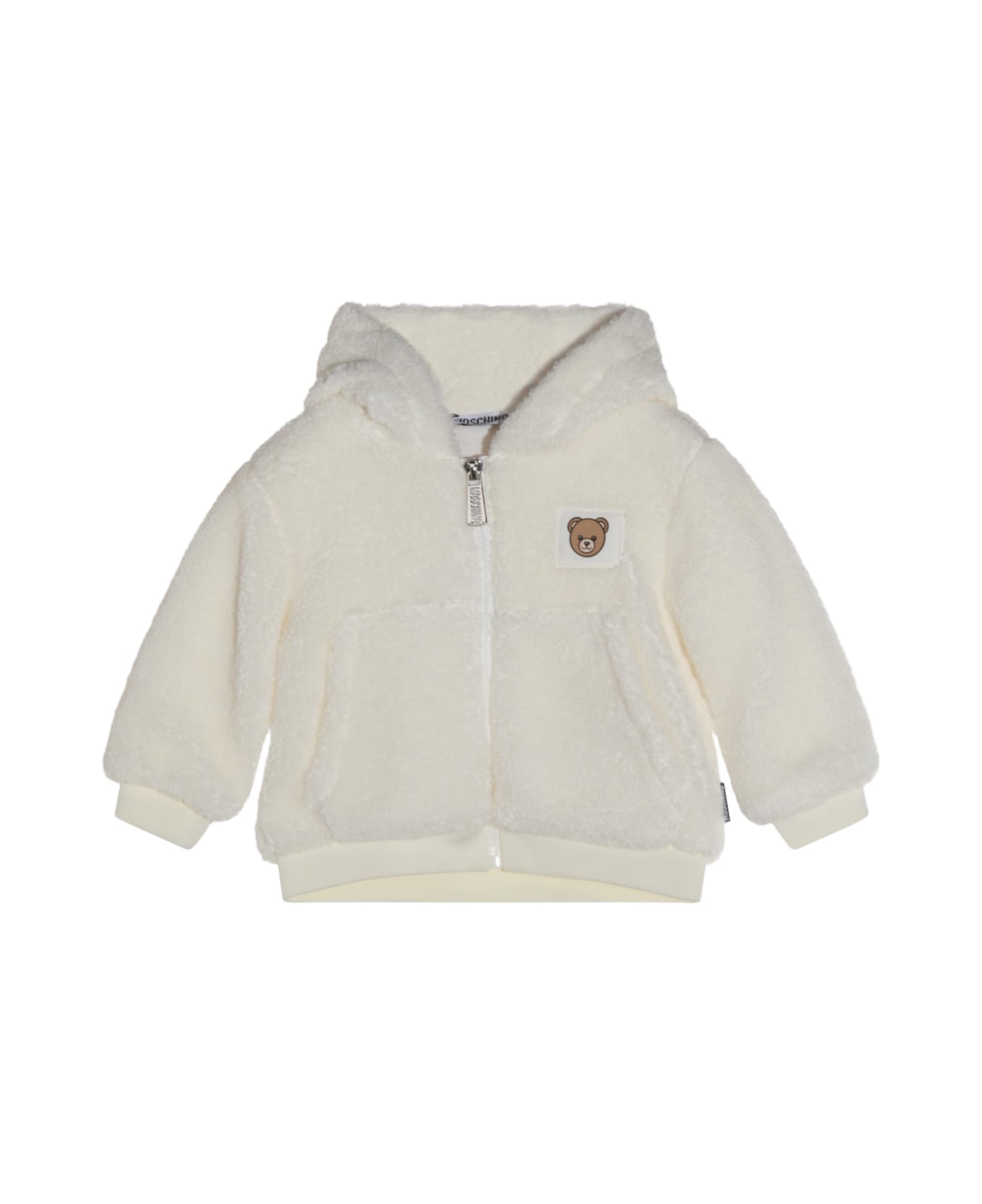 Moschino White Casual Jacket - Cloud