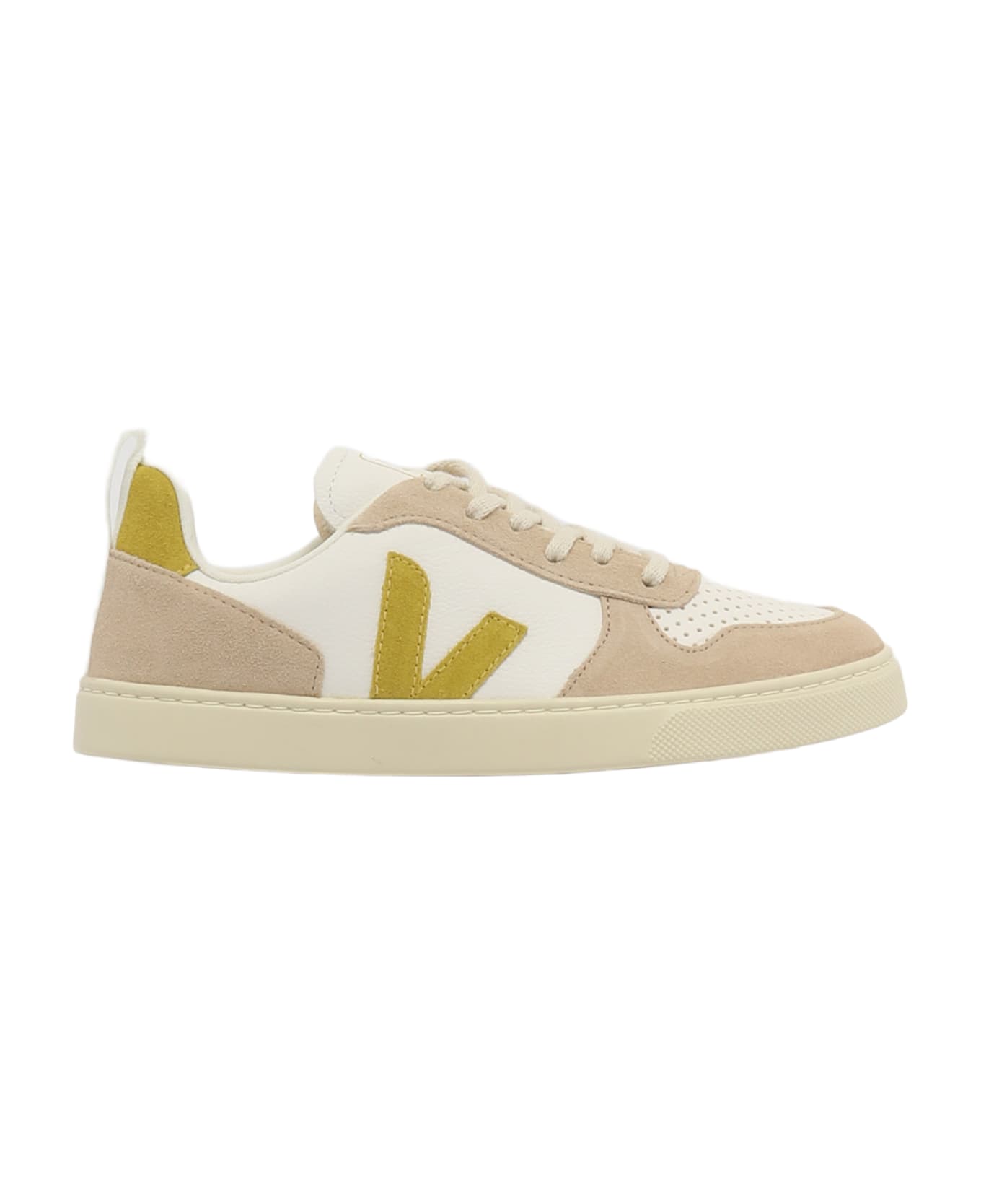 Veja Small V-10 Sneaker - BIANCO-LIME