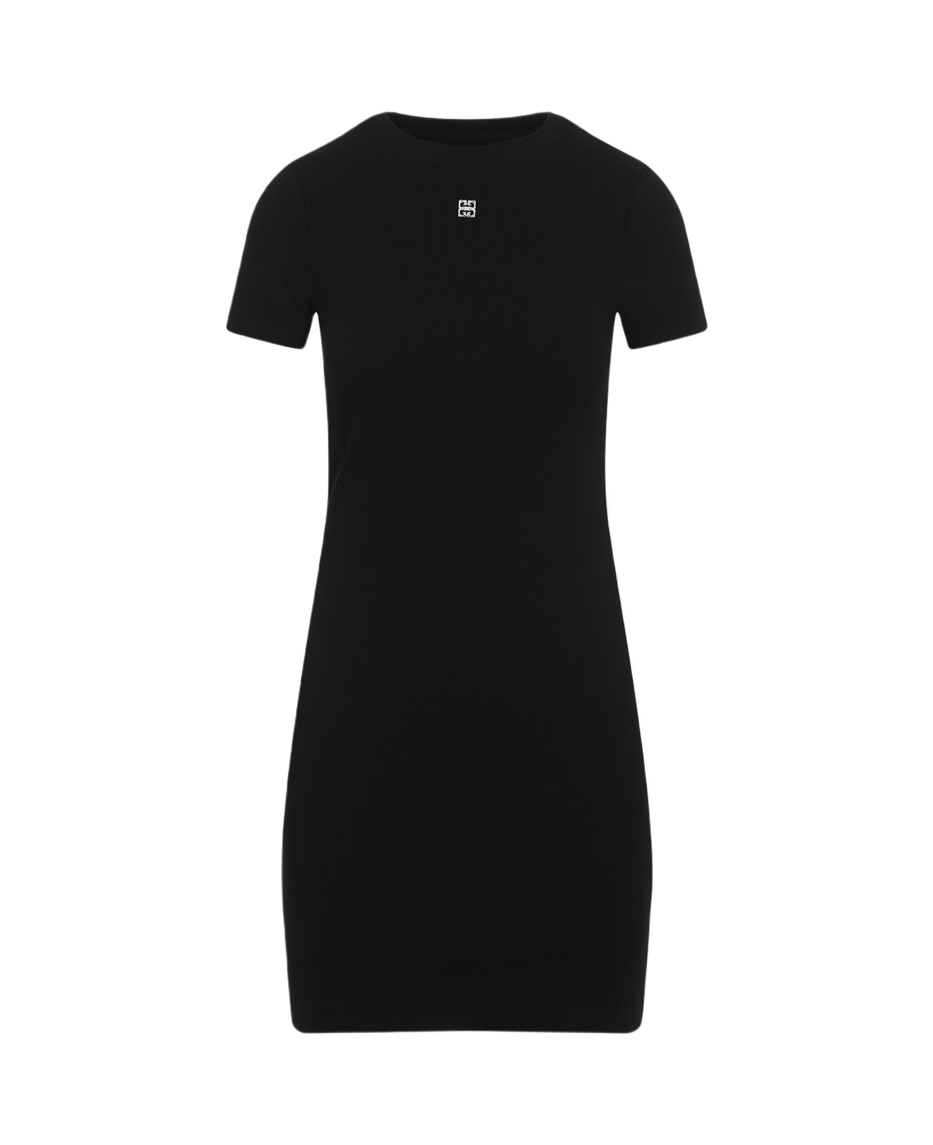 Givenchy 4g Short Sleeves Rib Tank Dress - Black