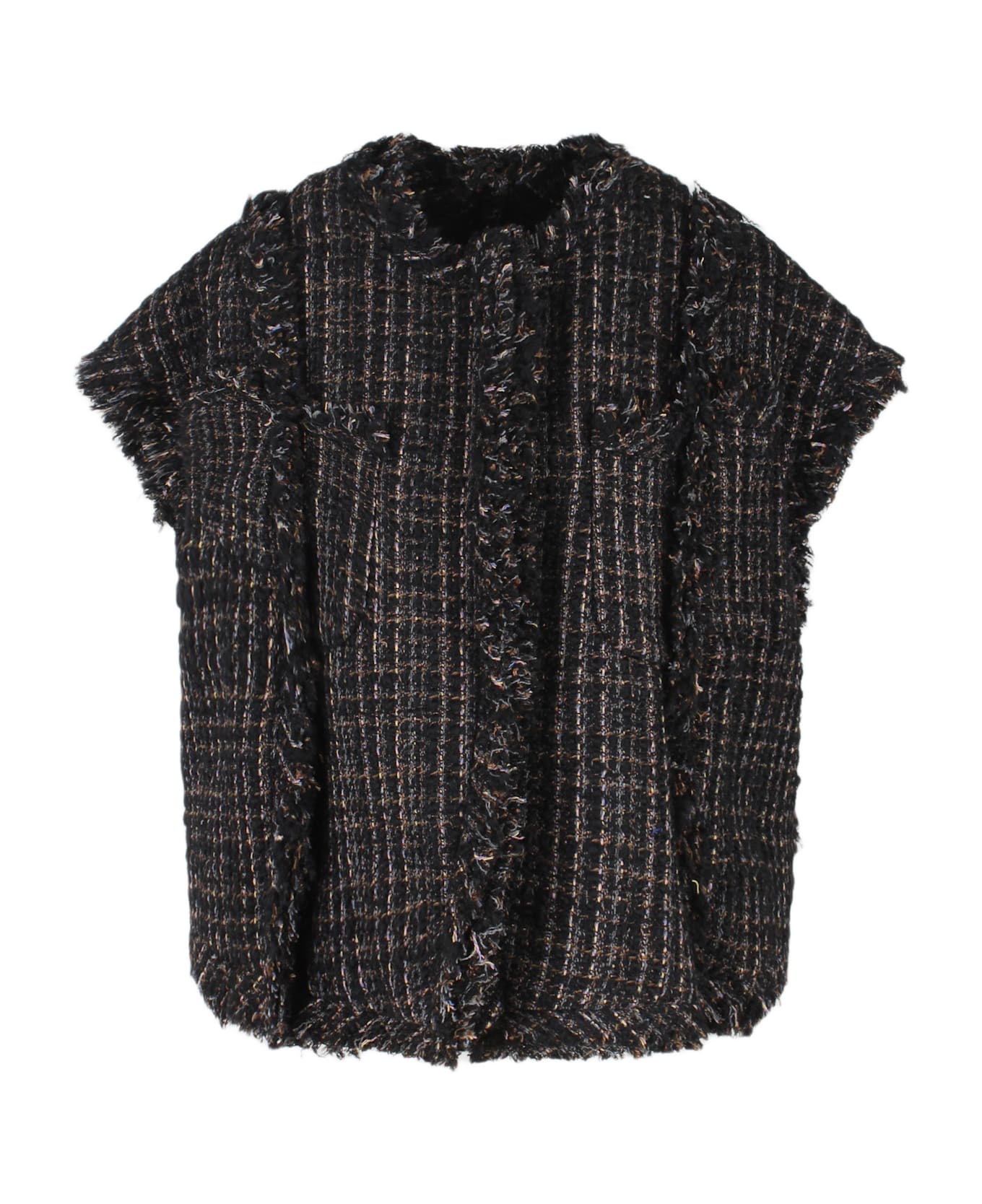 sacai ツイードジレ Sacai Tweed Gilet | italist