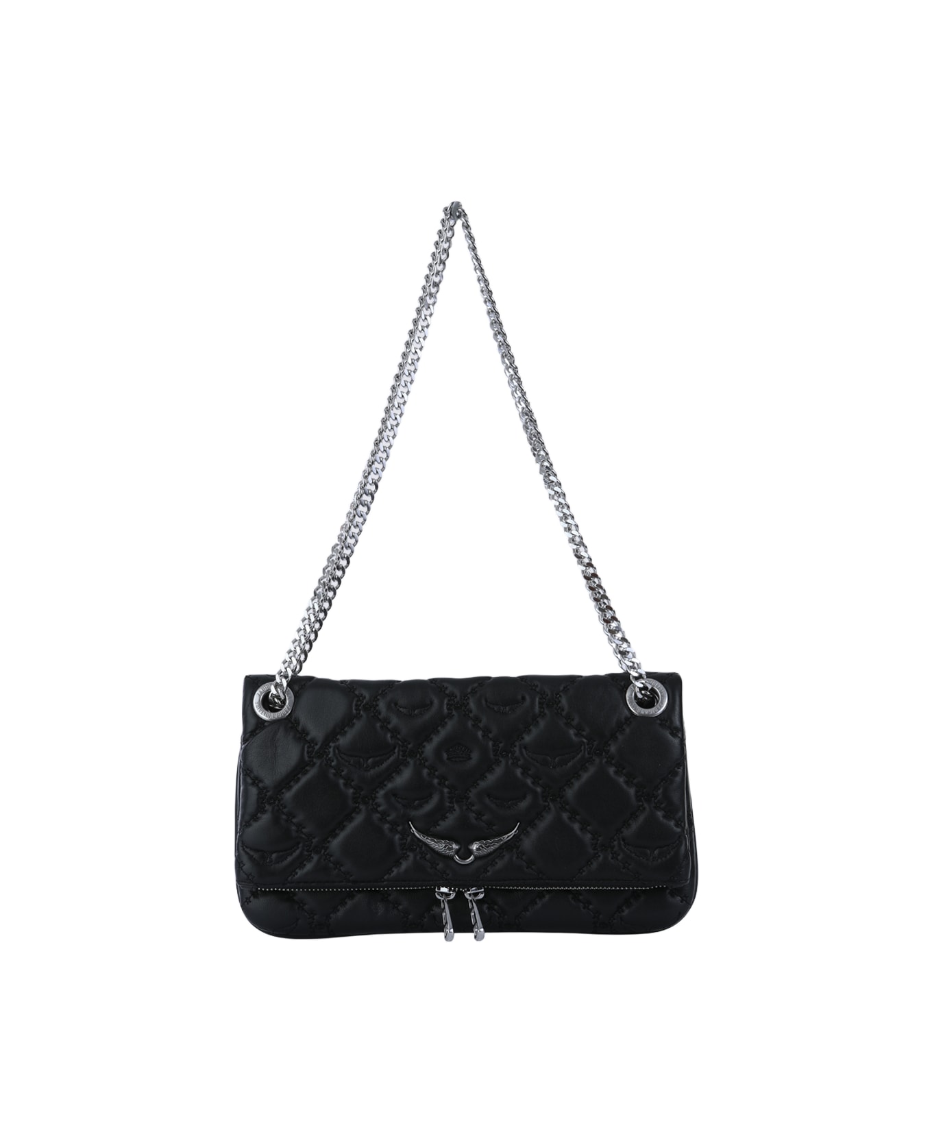 Zadig 
Voltaire Black Leather Rock Ii Shoulder Bag - Black