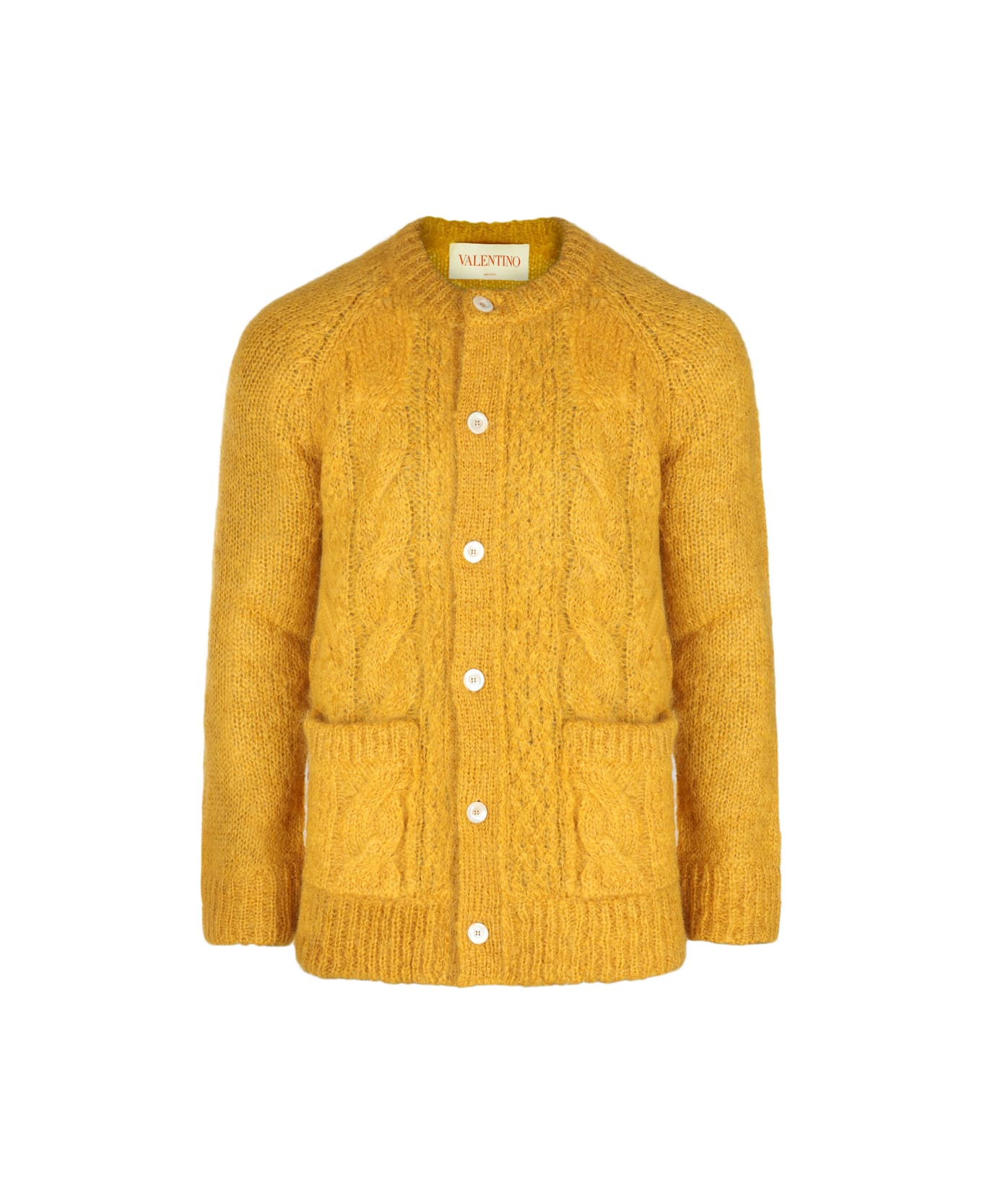 Valentino Garavani Yellow Wool Knitwear - Pink
