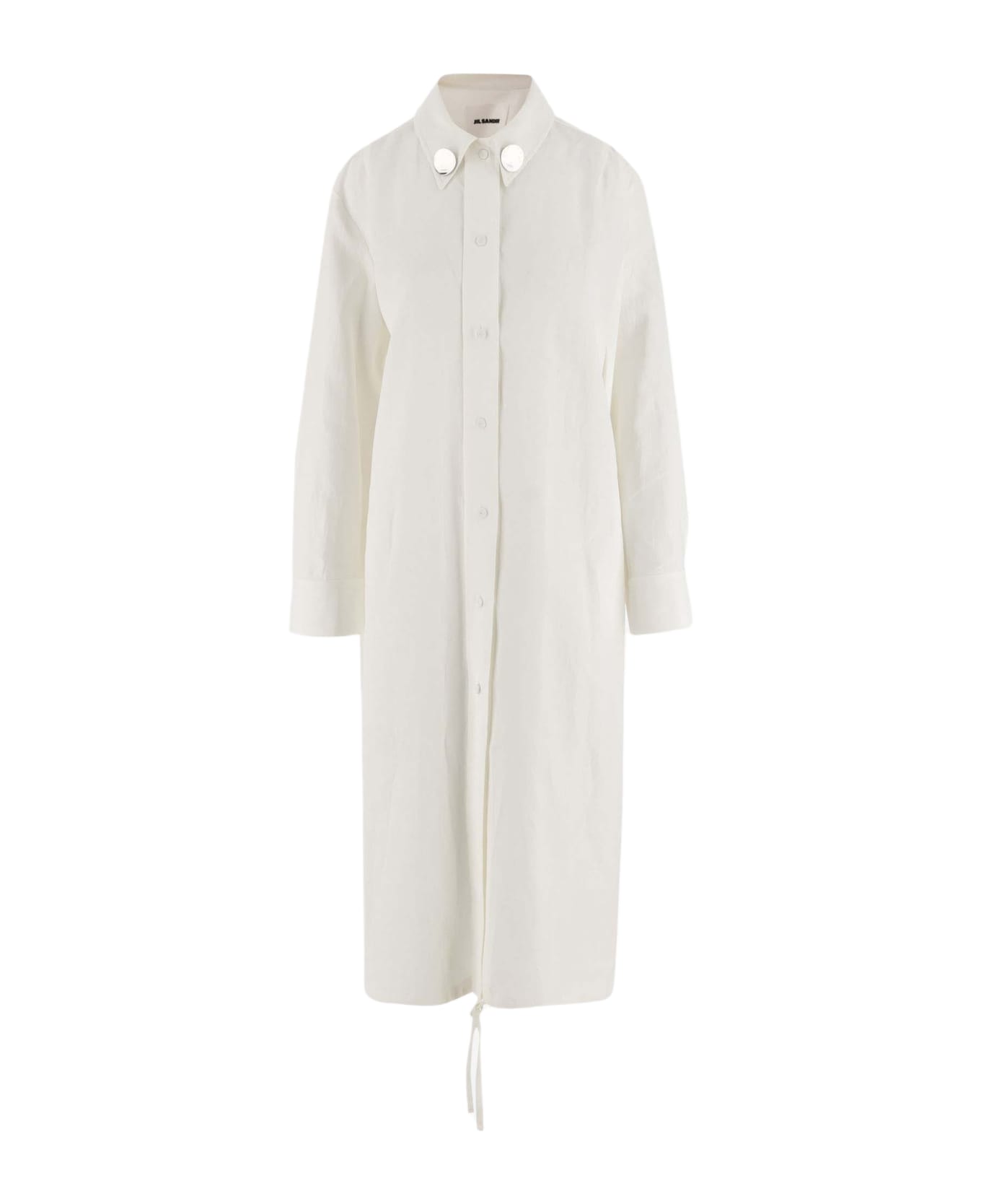Jil Sander Linen Chemisier Dress - White ワンピース＆ドレス