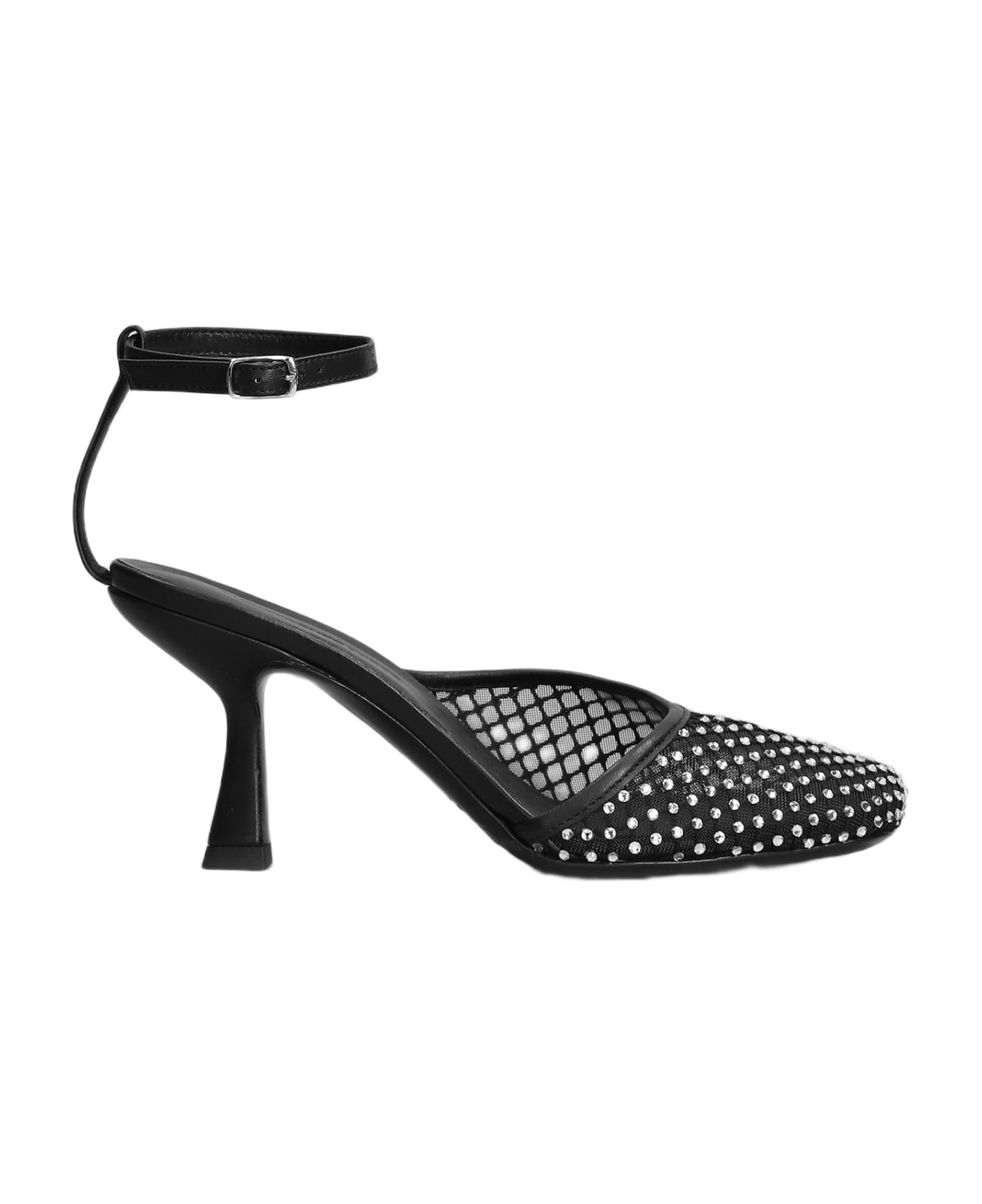 Christopher Esber Minette Veiled Heel Pumps In Black Polyester - black サンダル