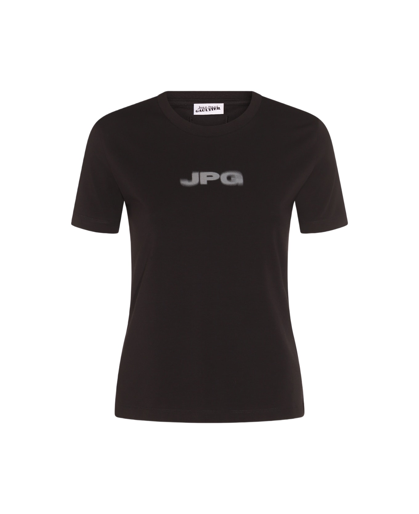 Jean Paul Gaultier Black Cotton T-shirt - BLACK/DARK GREY
