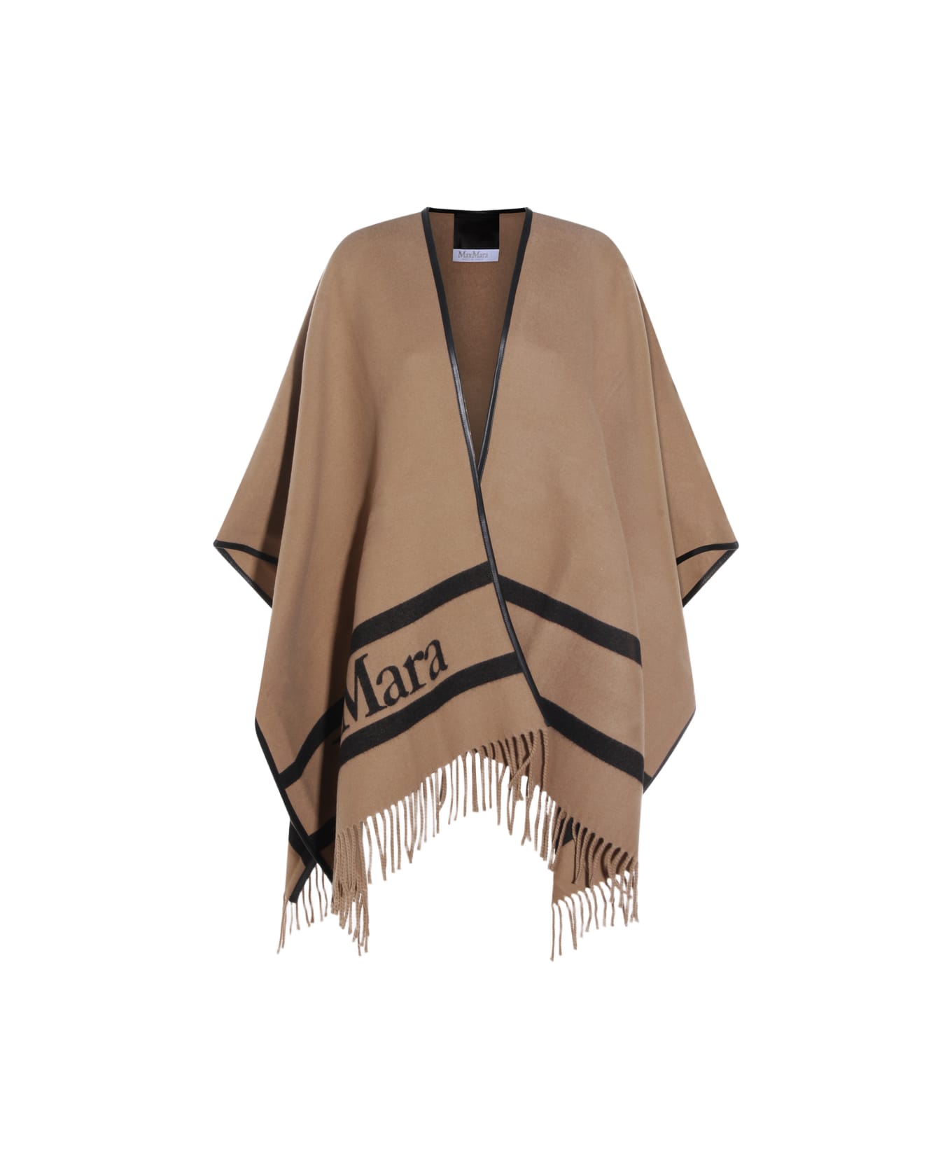 Max Mara Camel Wool Mxaaris Cape - Camel