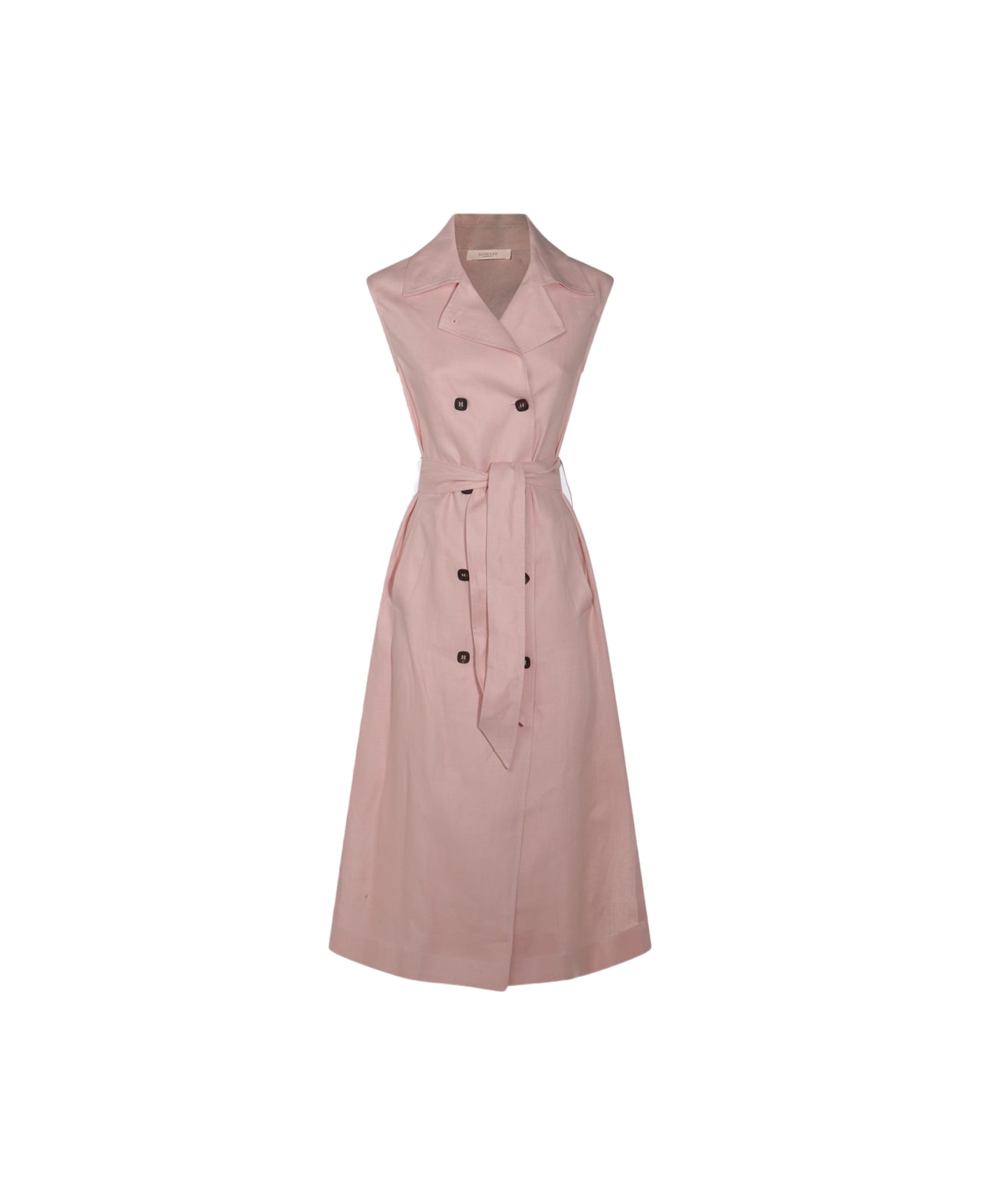 Glanshirt Pink Linen Dress