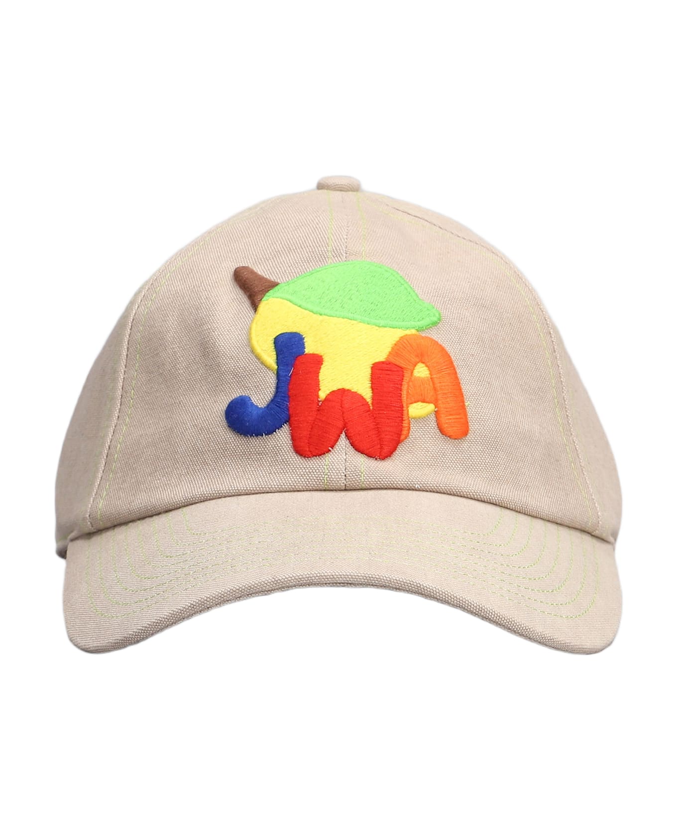 J.W. Anderson Jw Anderson Patched Baseball Cap - PUTTY