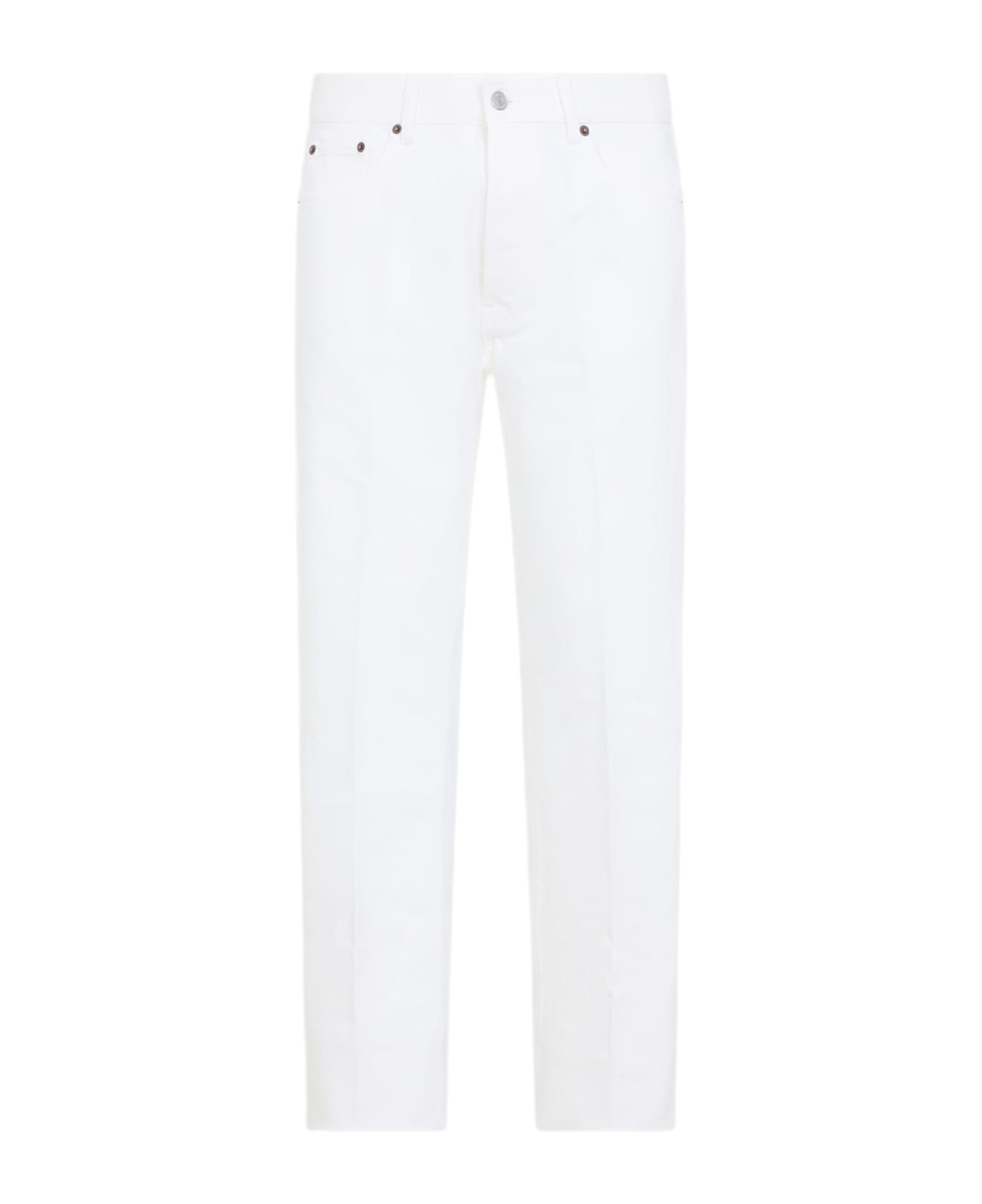 Celine Boyfriend 001 Jeans - White Heavy Stone Wash