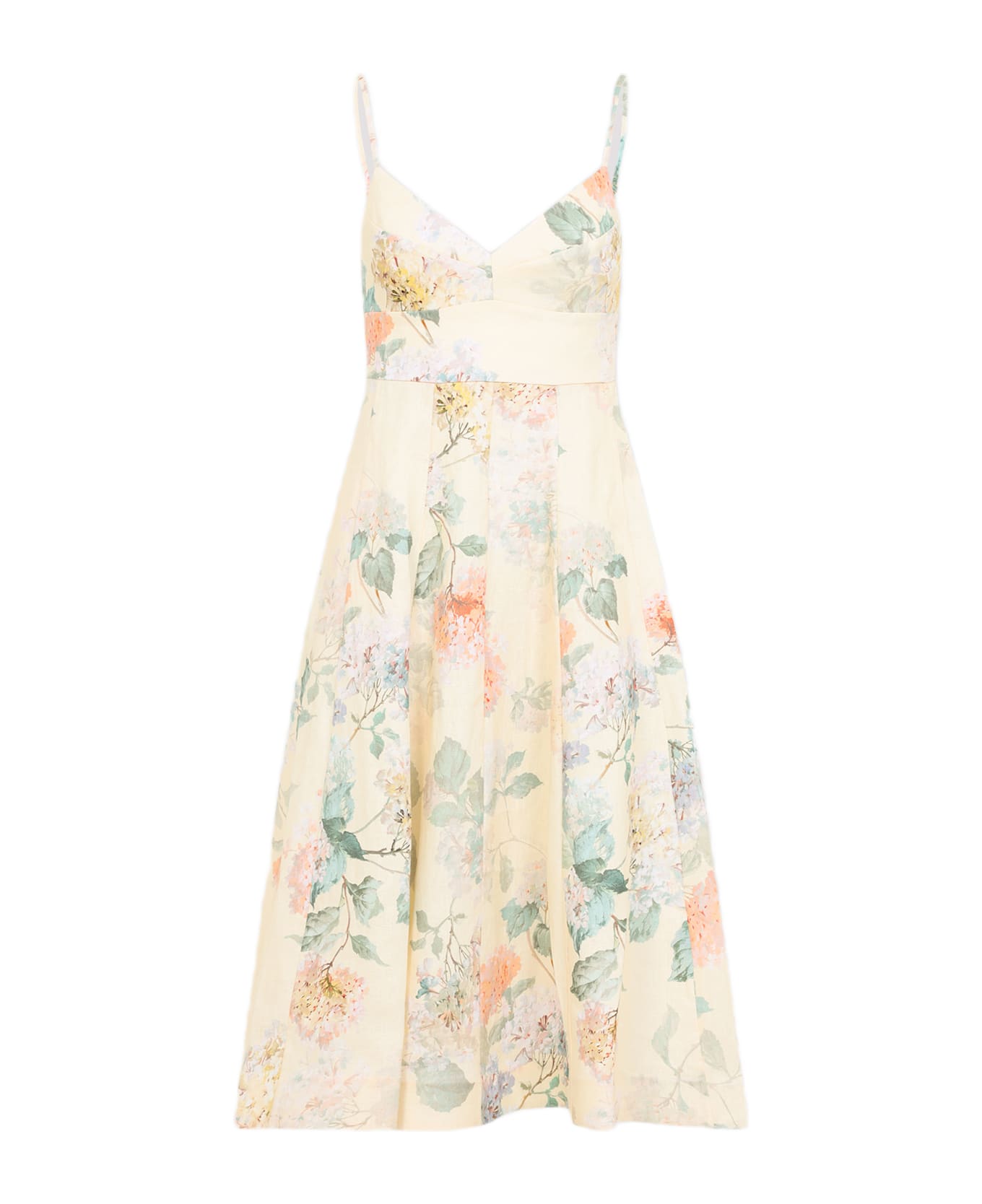 Zimmermann Illuminate Picnic Dress - Lmnhyd Lemon Hydrangea