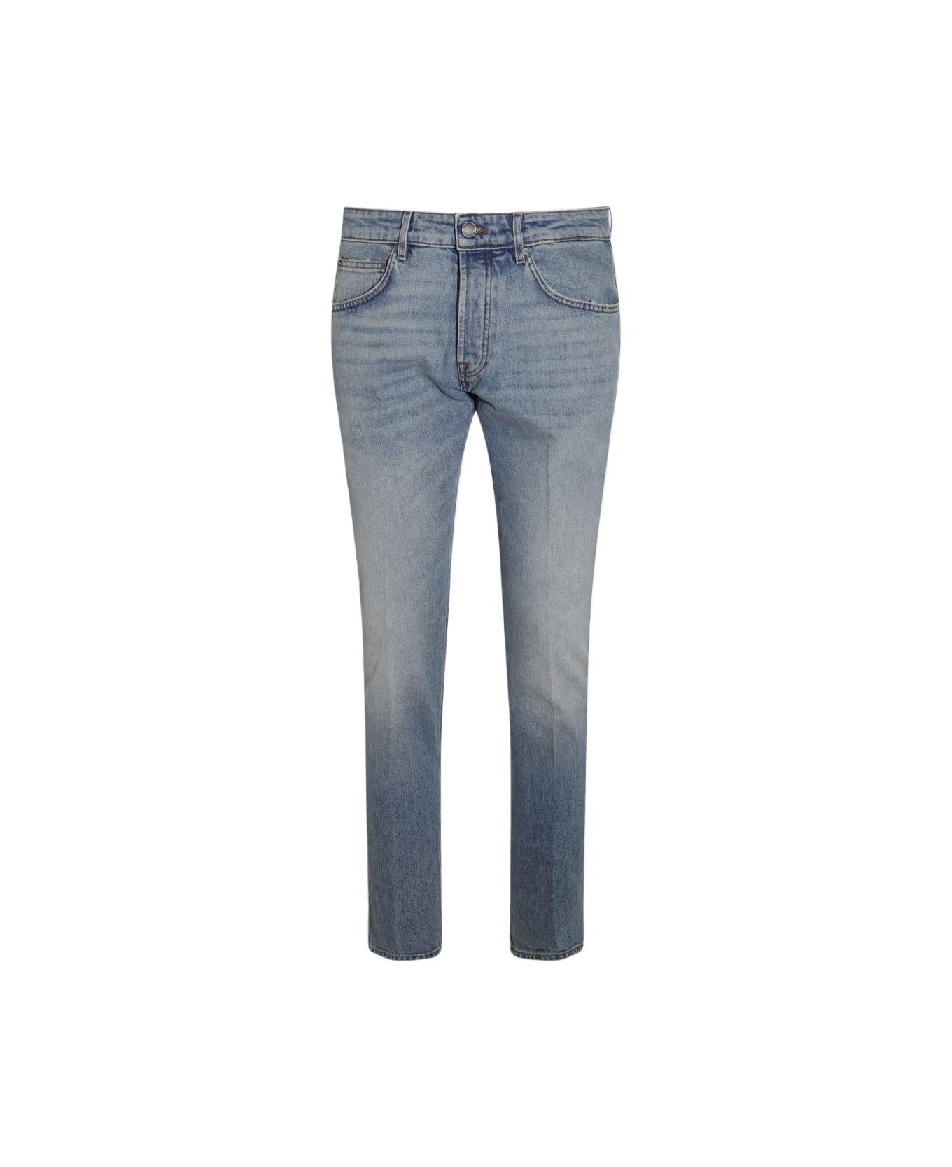 Lardini Light Blue Cotton Denim Jeans - Blue デニム