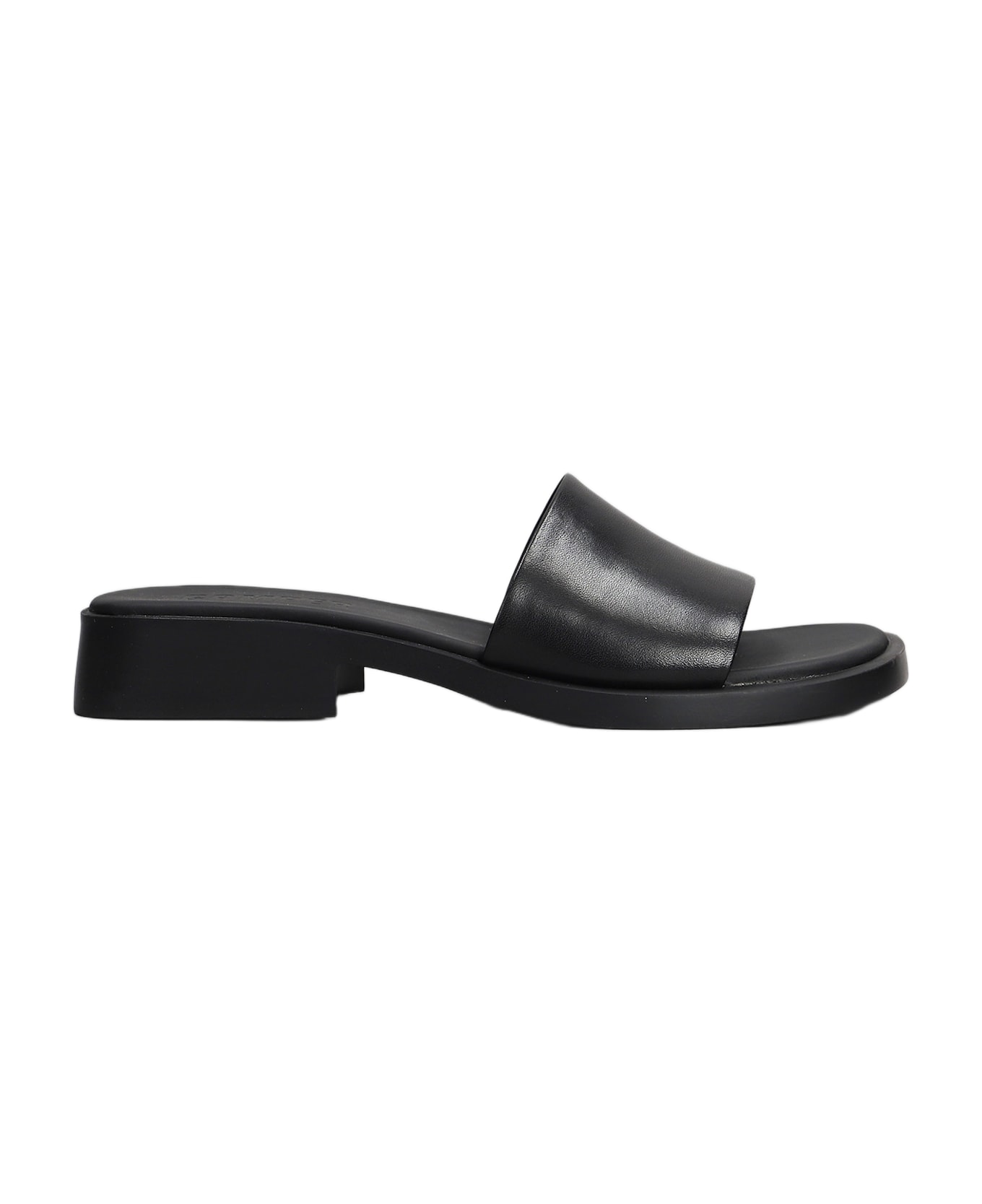 Camper Dana Flats In Black Leather - black