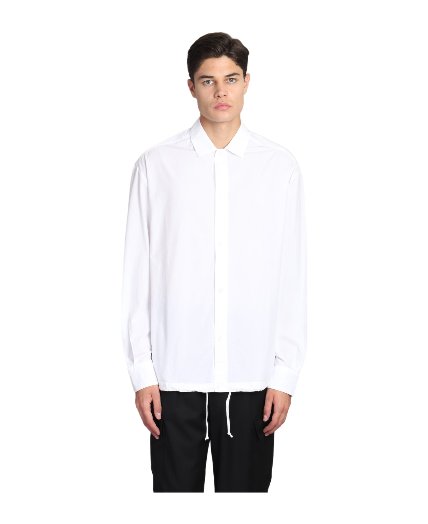 Barena Bao Shirt In White Cotton - Bianco