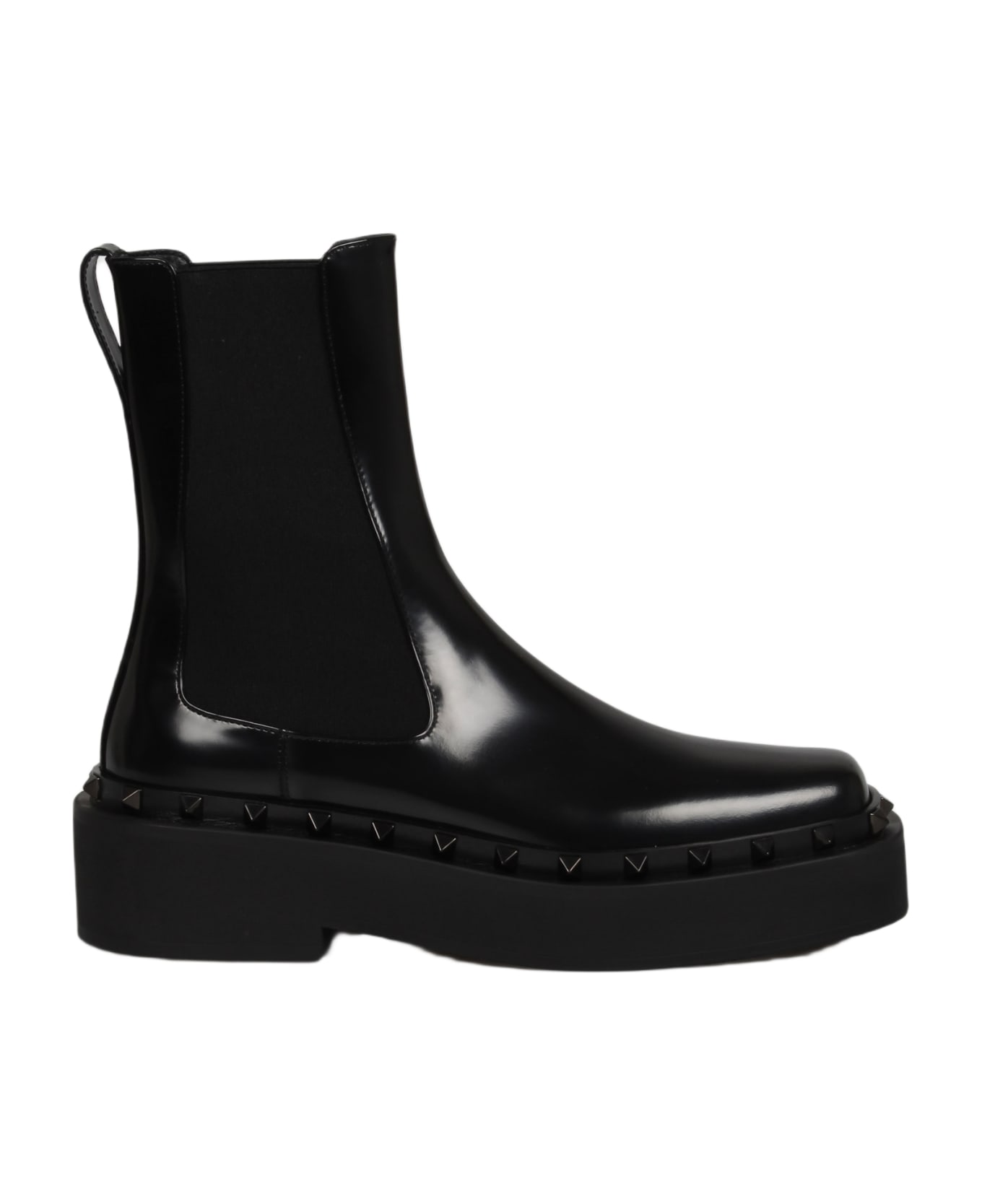 Valentino Garavani M-way Rockstud Beatle Boot - Black