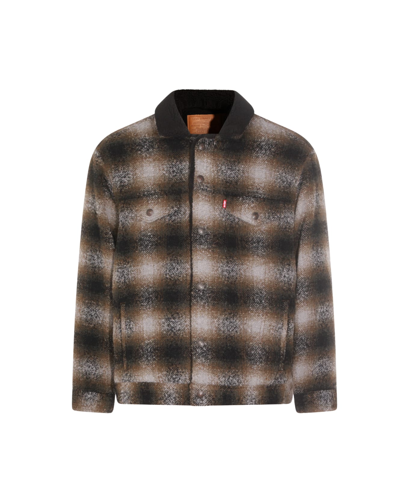Levi's Multicolor Brown Cotton Casual Jacket - James Plaid Paloma