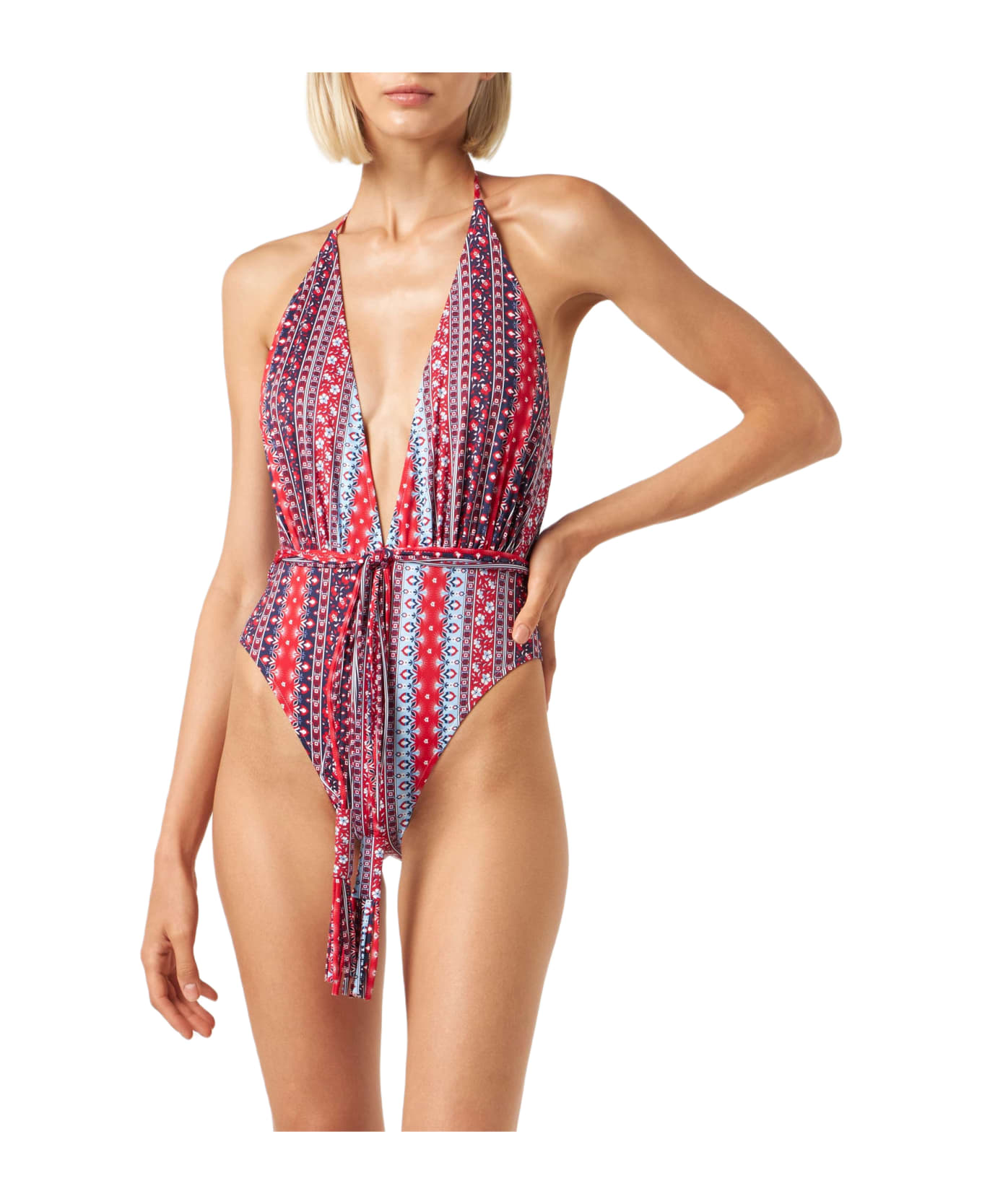 MC2 Saint Barth One Piece Gipsy Print - BLUE ワンピース
