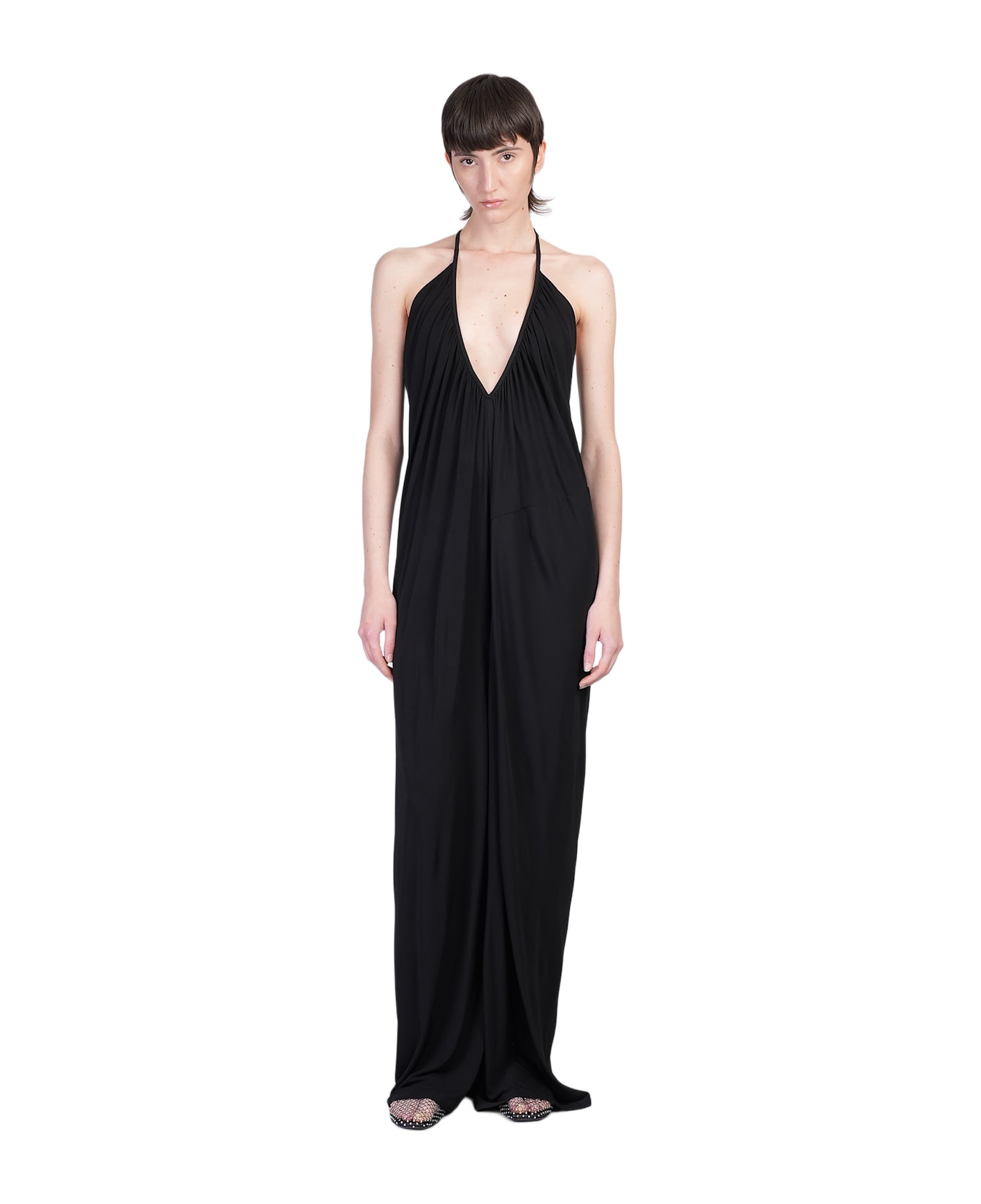 Christopher Esber Jumpsuit In Black Viscose - black