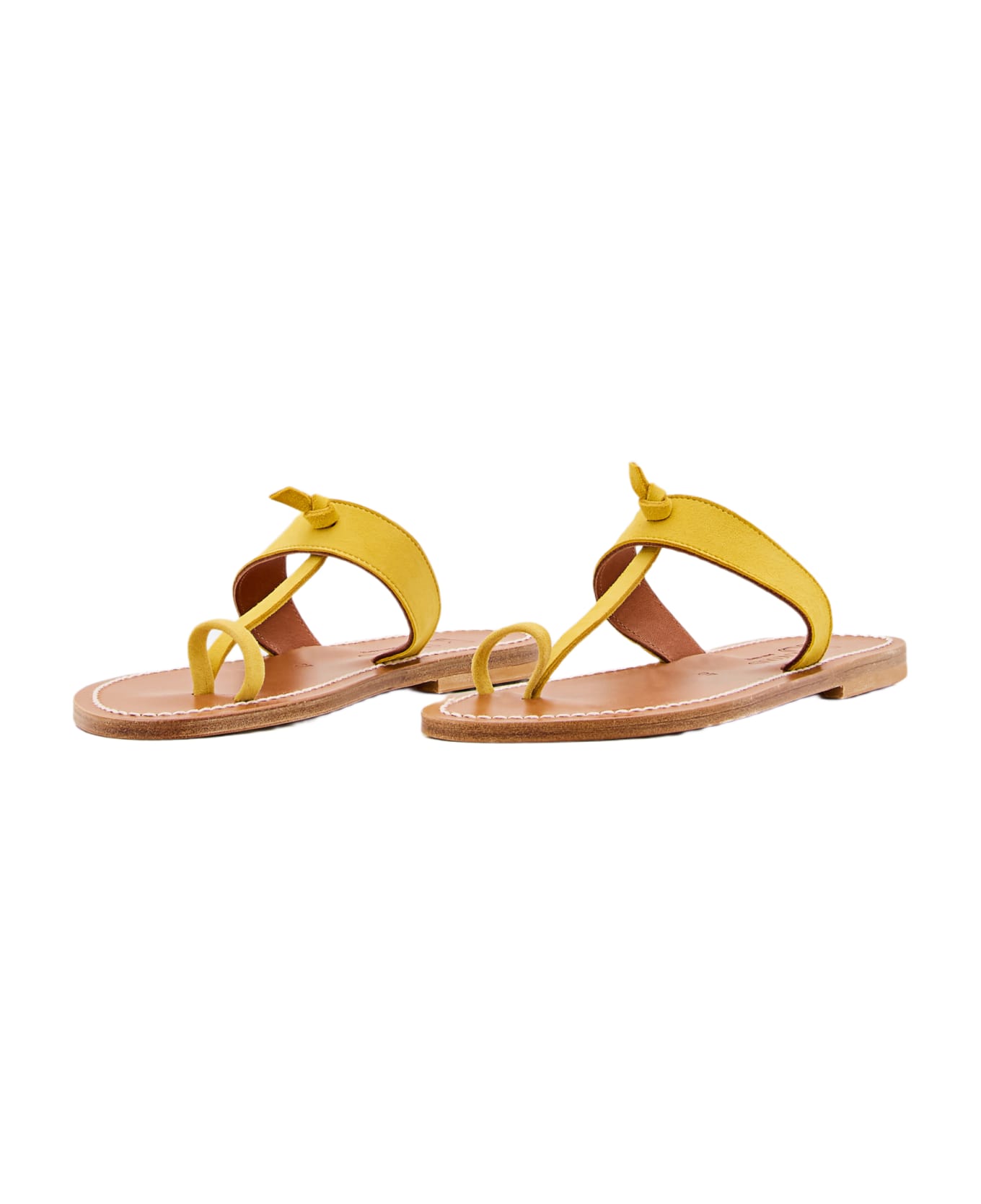 K.Jacques Ganges Leather Sandals - Yellow
