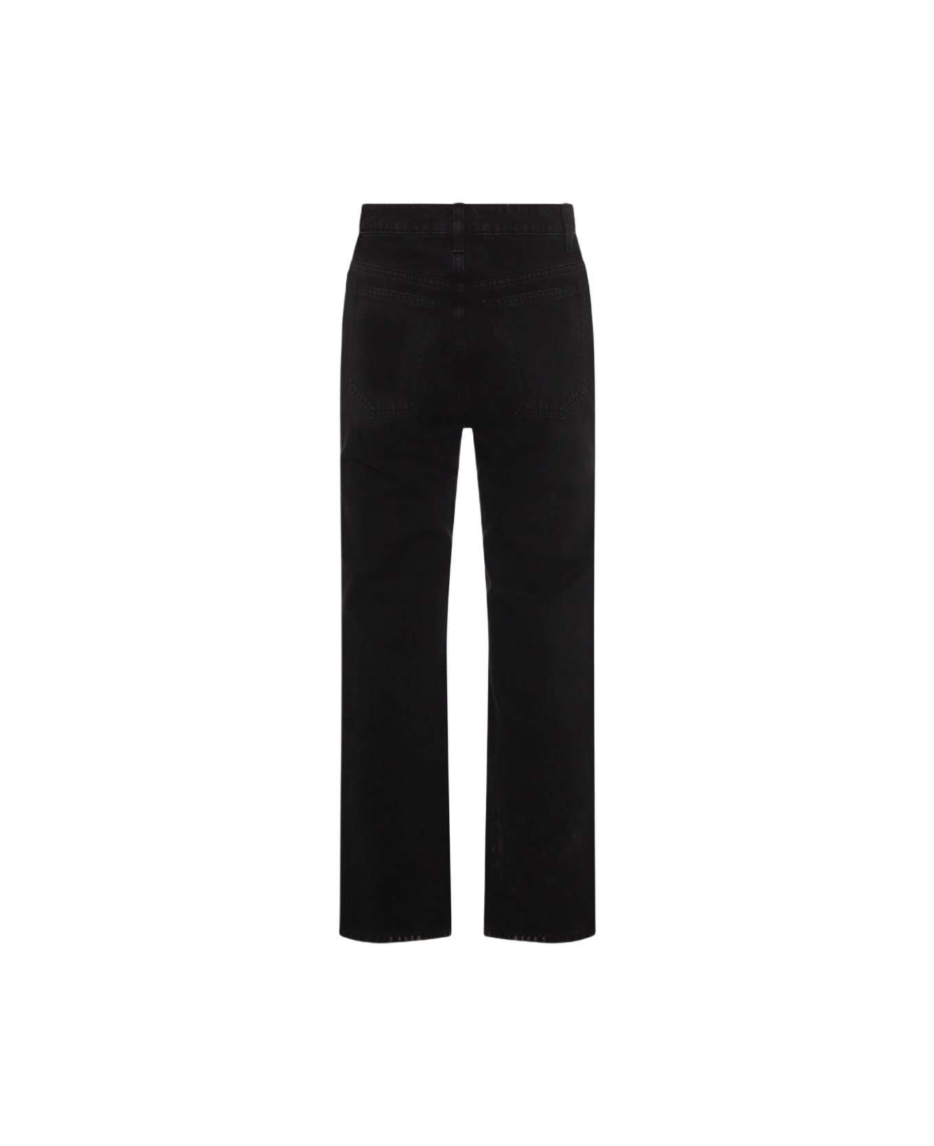 Khaite Black Cotton Jeans - PRESCOTT