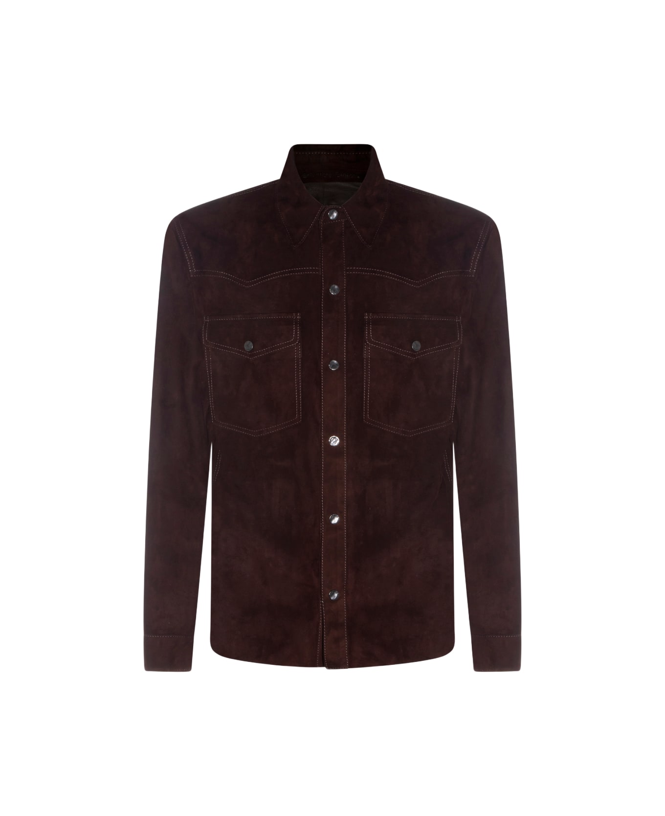 Salvatore Santoro Brown Leather Jacket