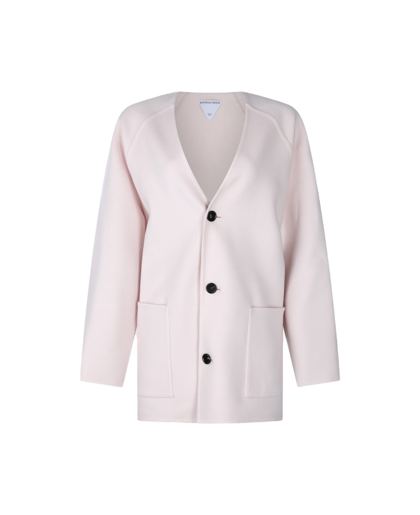 Bottega Veneta Light Pink Wool Coat - PINKSHELL