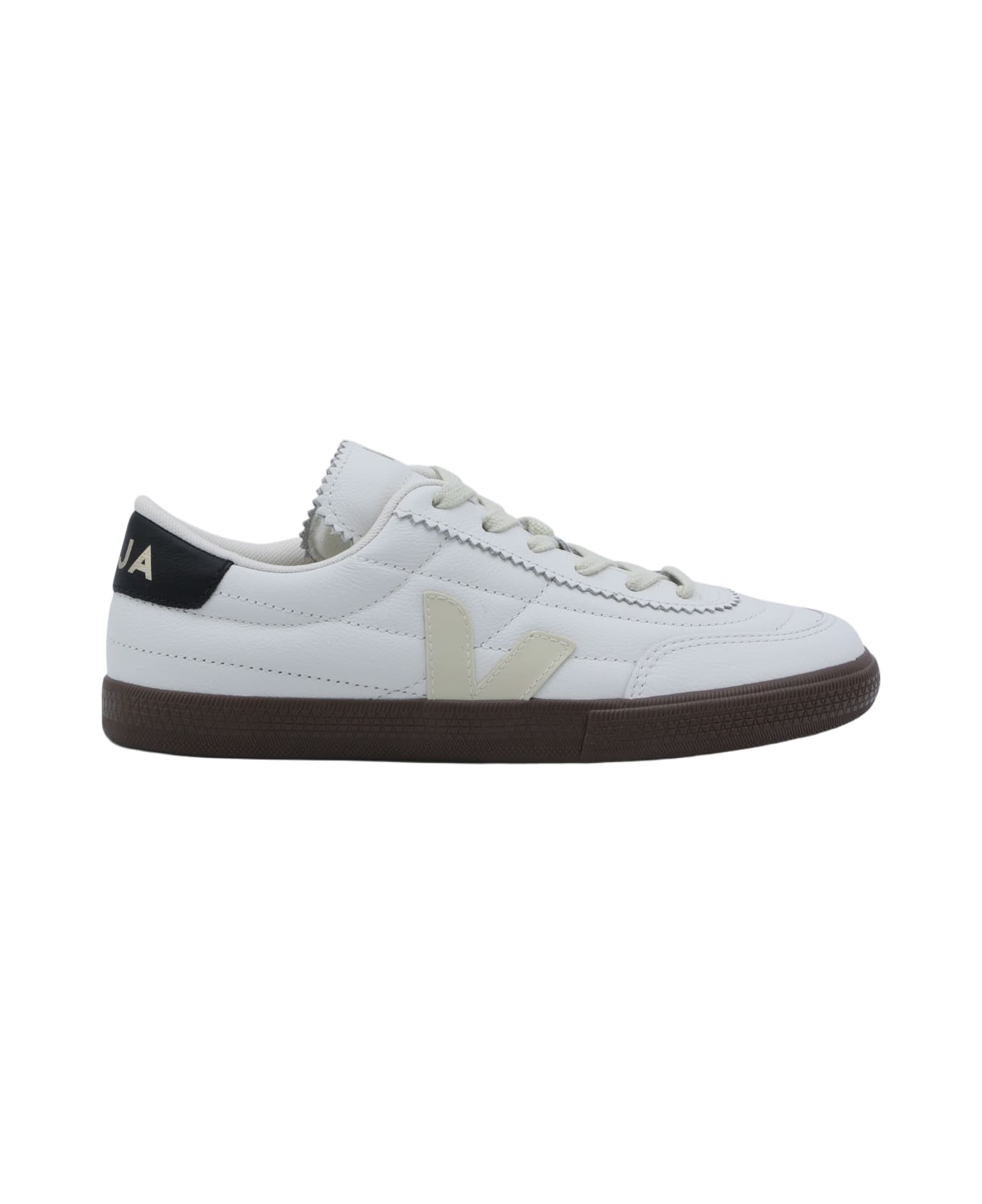 Veja White Sneakers - WHITE_BLACK_BARK