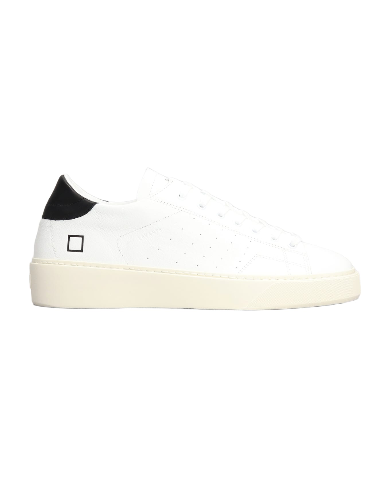 D.A.T.E. Levante Sneakers In White Leather D.A.T.E. - WHITE/BLACK