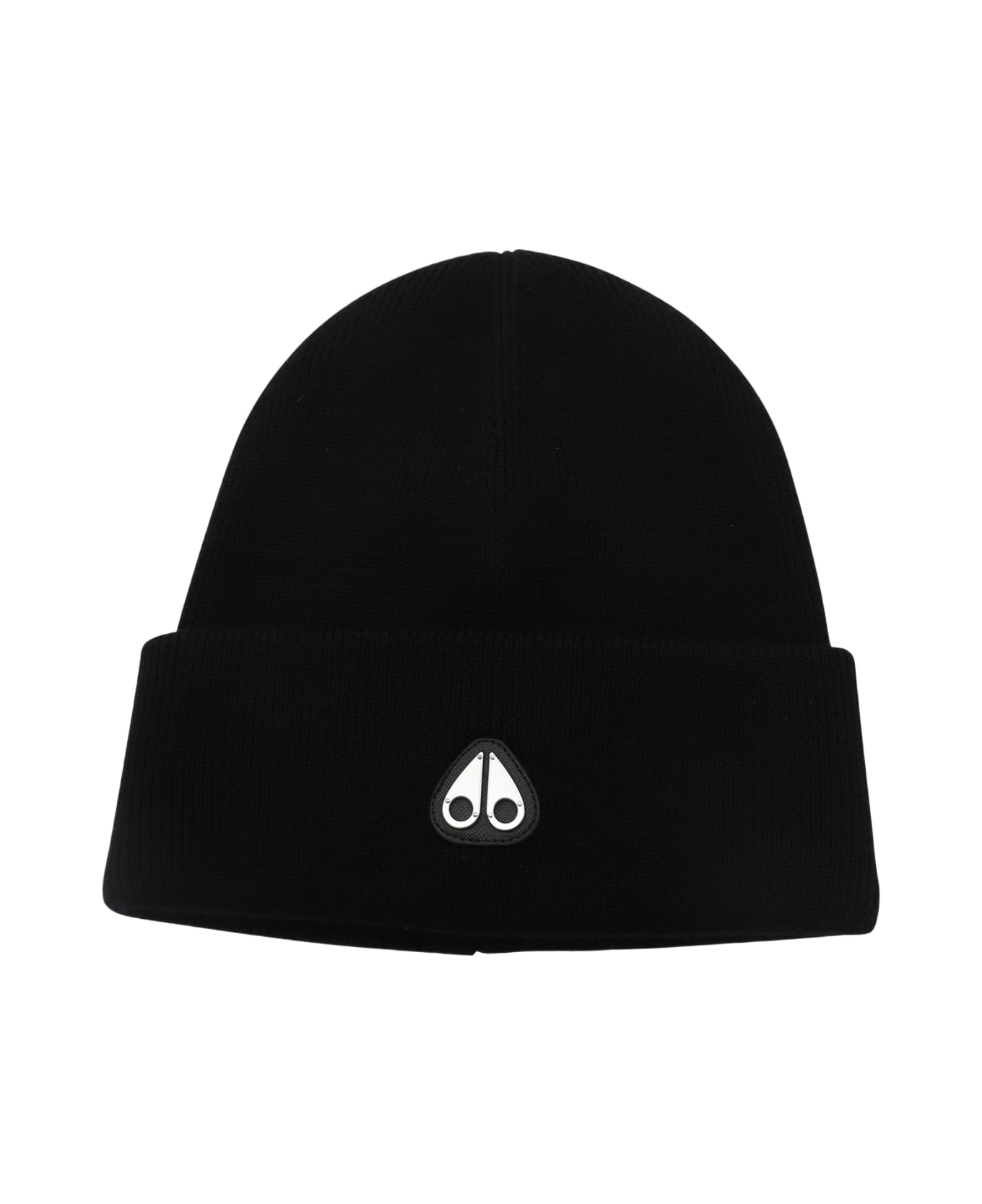 Moose Knuckles Black Wool Hat - Black