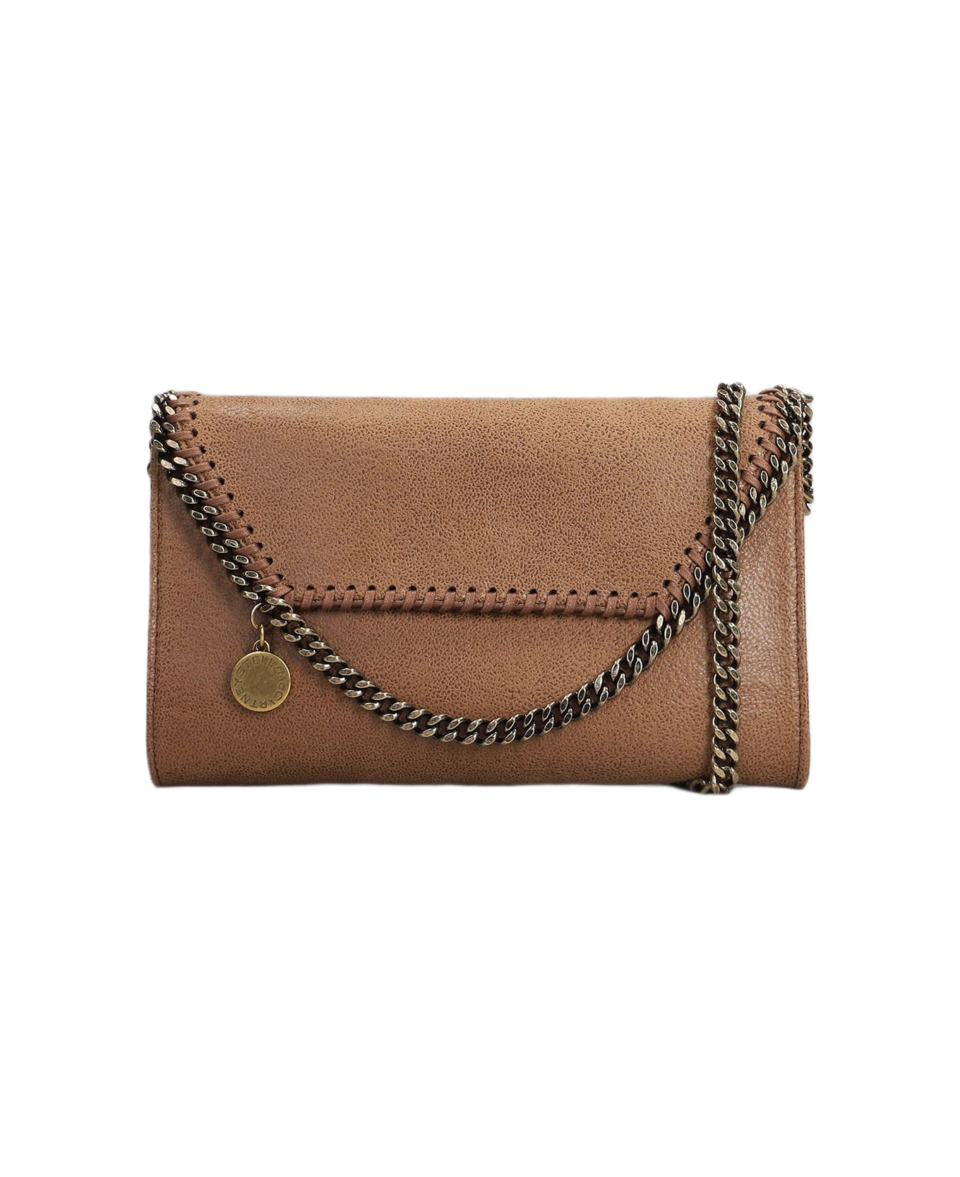 Stella McCartney Falabella Shoulder Bag In Brown Polyester - brown