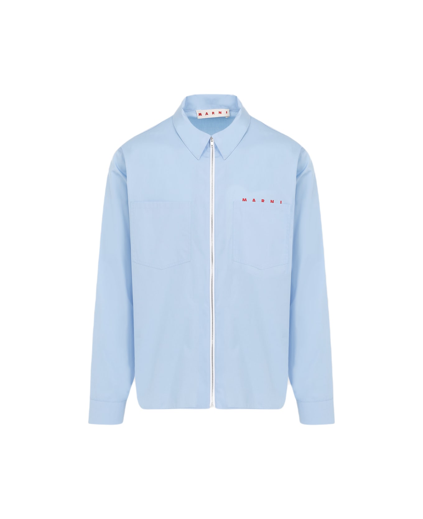 Marni Cotton Shirt - Iris Blue