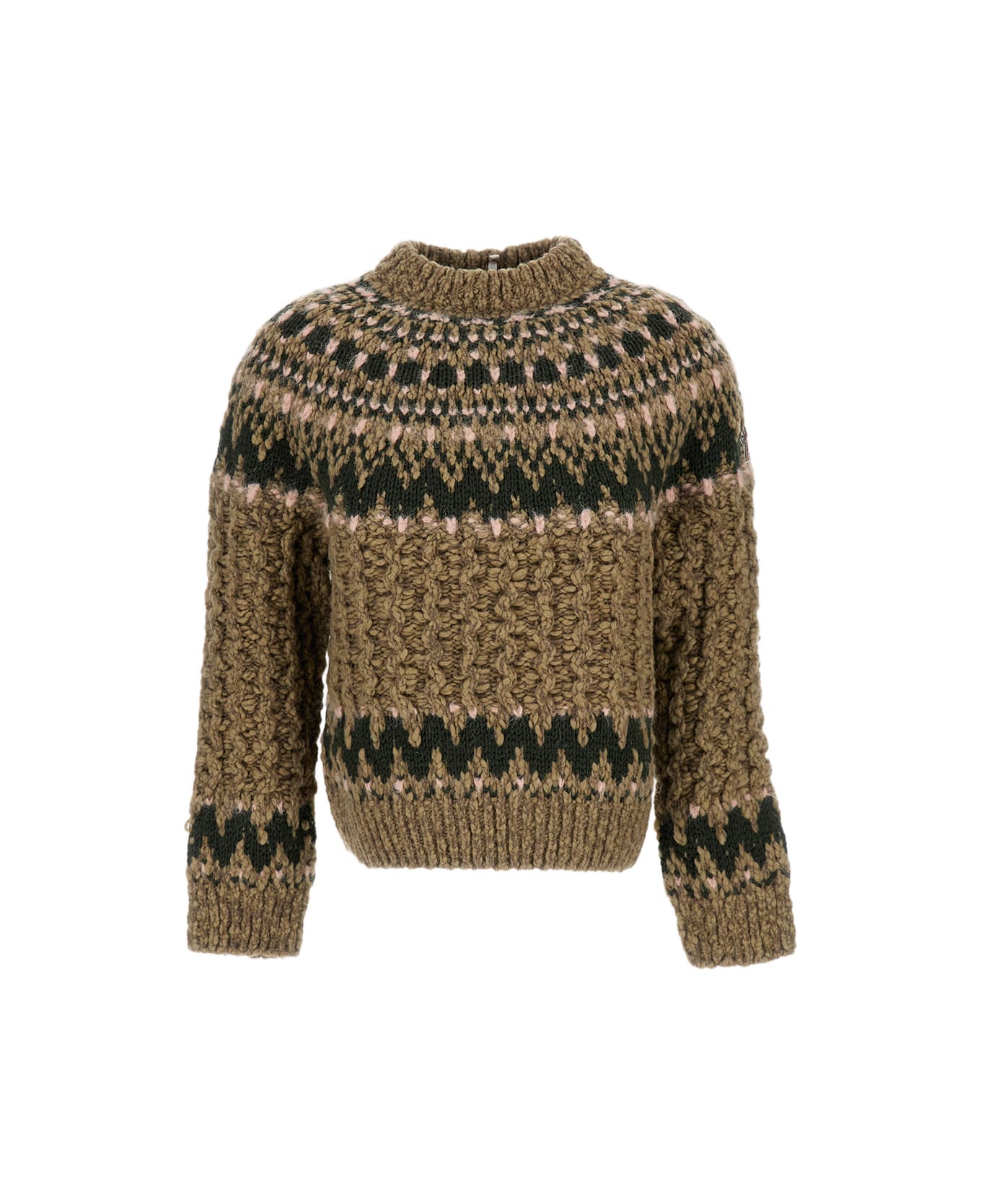 Moncler Grenoble Crew Neck Sweater - Beige