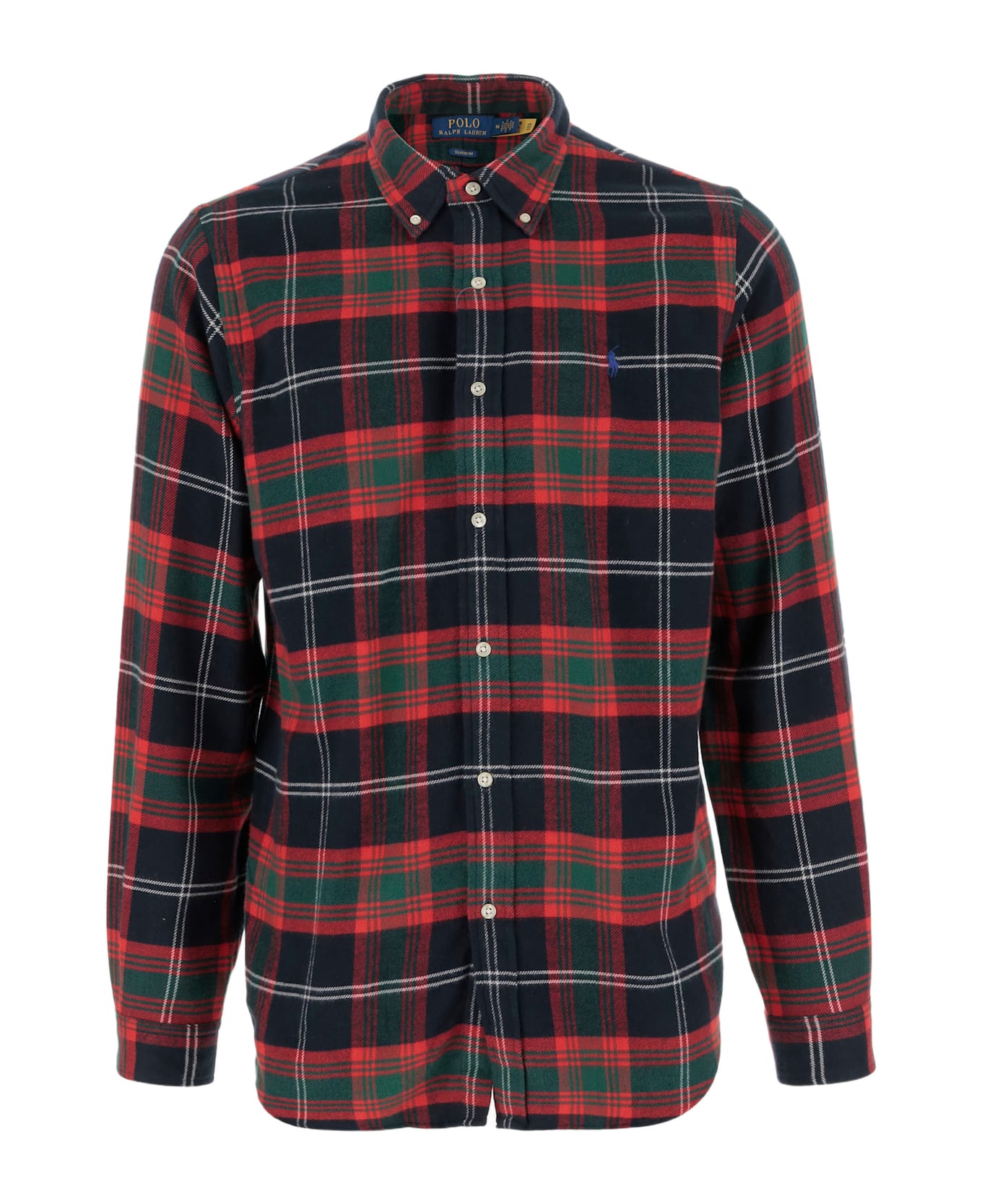 Polo Ralph Lauren Cotton Shirt With Check Pattern - Red