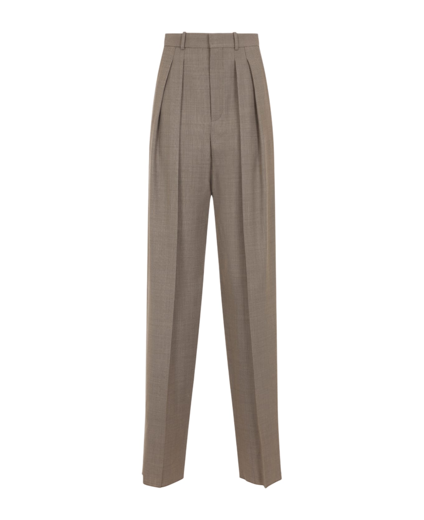 Saint Laurent Tailored Pants - Taupe Beige