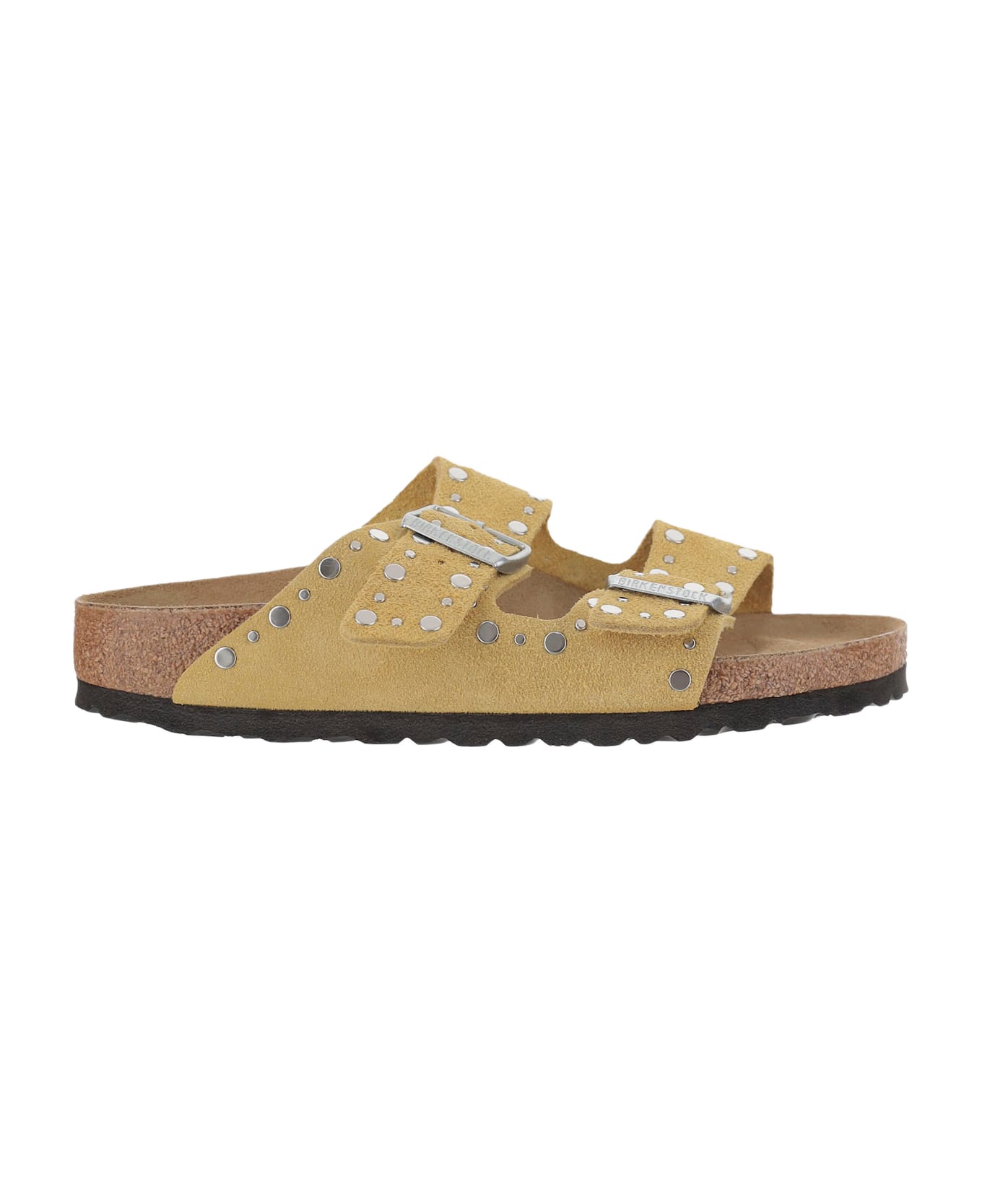 Birkenstock Arizona Rivet Suede Sandals - Yellow