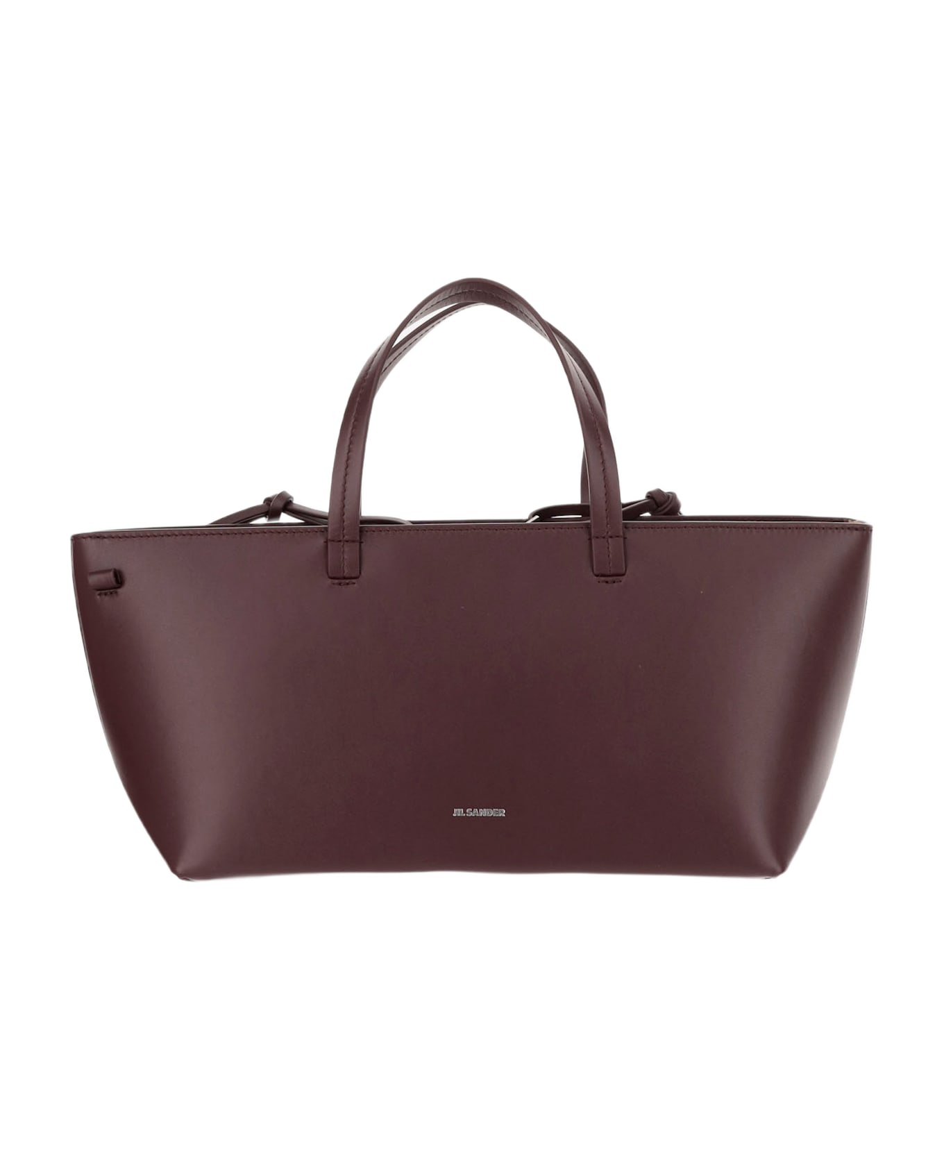 Jil Sander Small Bateau Tote Bag - Bordeaux