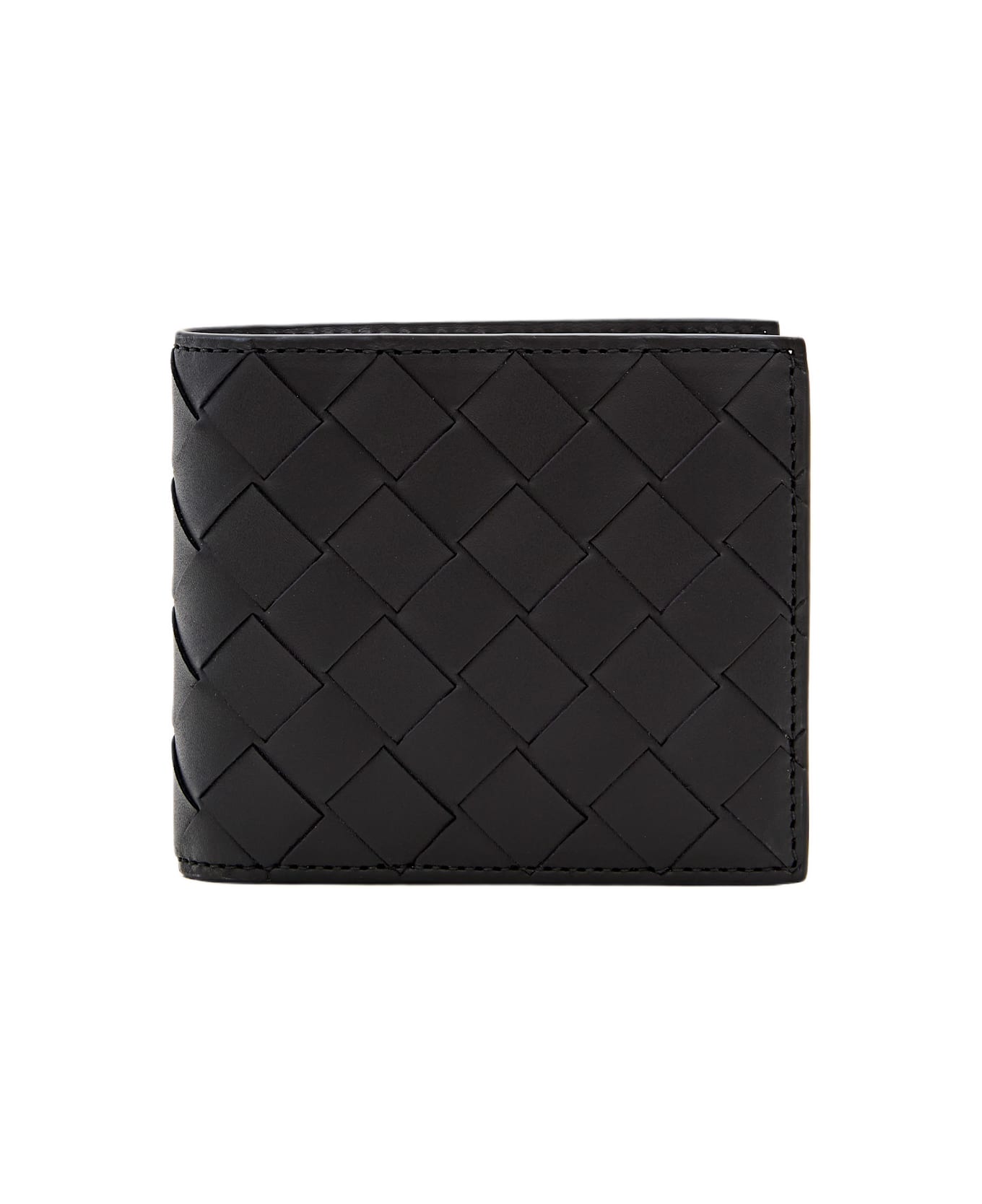 Bottega Veneta Intrecciato Leather Wallet - Black