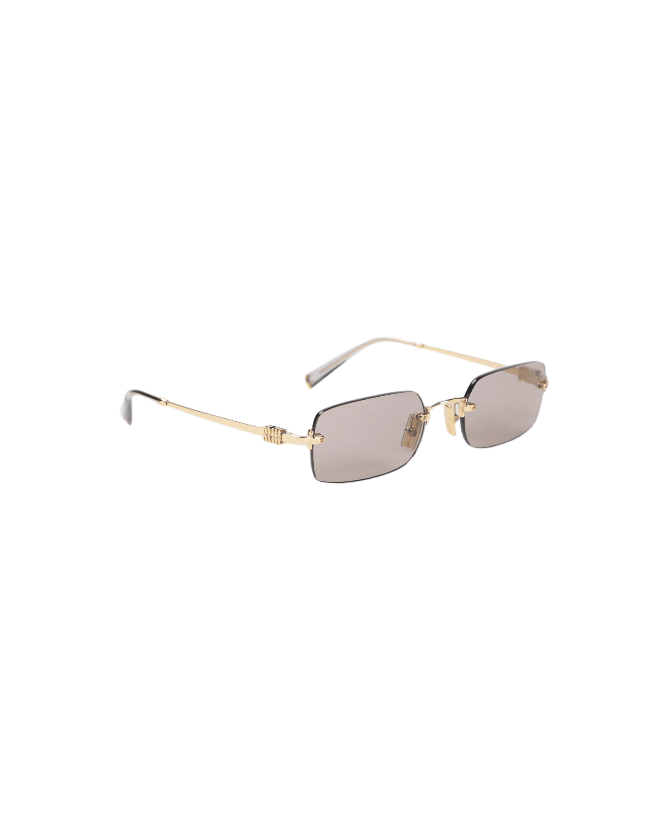 Miu Miu Eyewear Signature Mini Sunglasses - I Shiny Gold