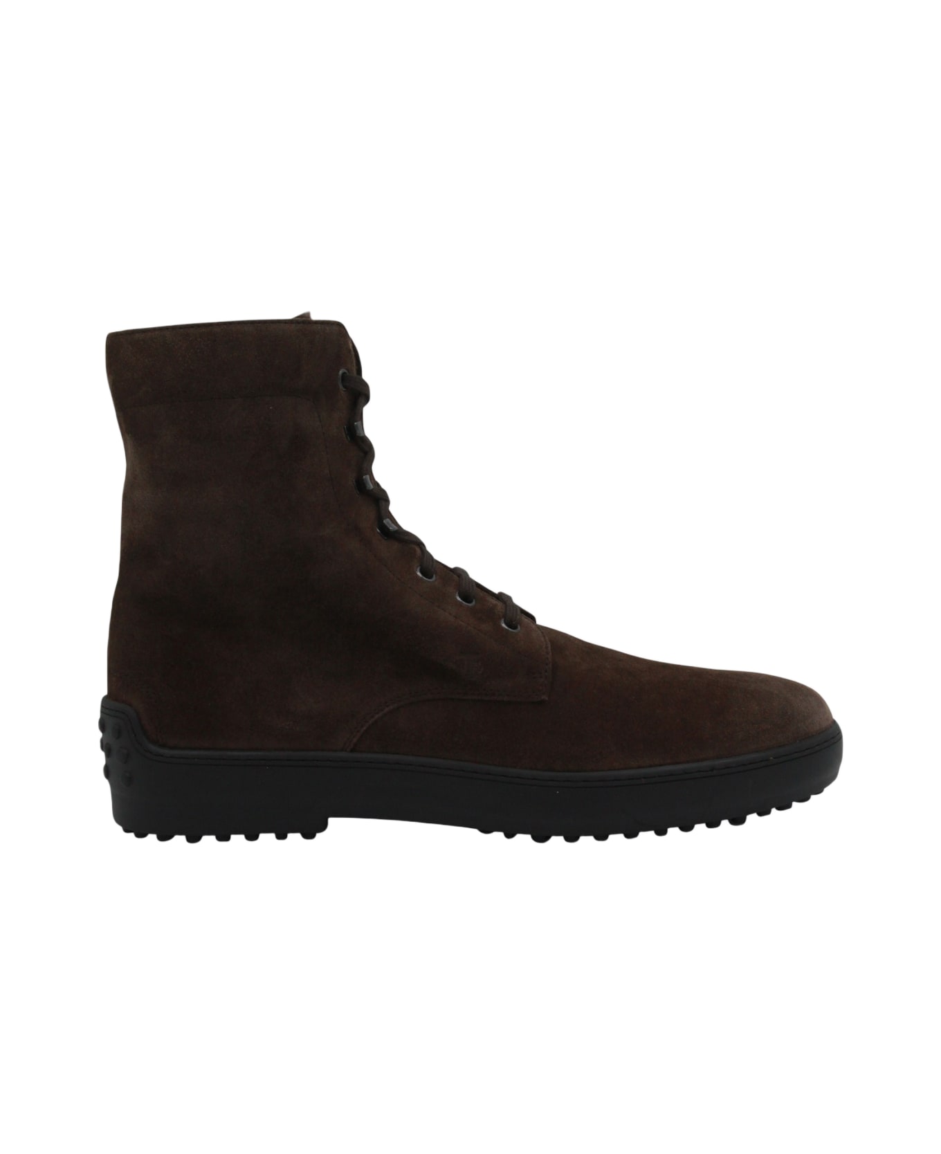 Tod
s Dark Brown Leather Boots - COFFEE