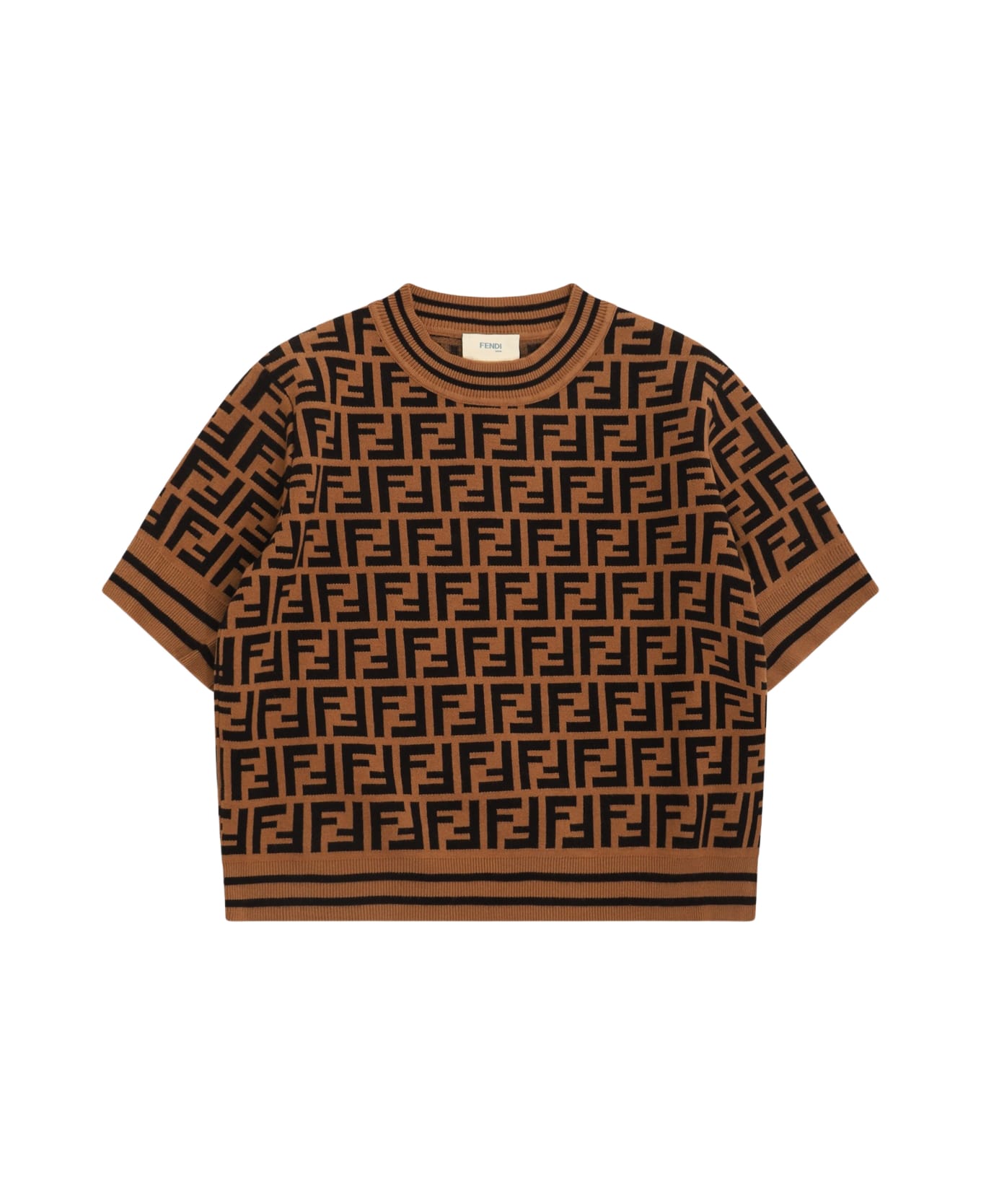 Fendi Brown Viscose Knitwear - ZUCCA