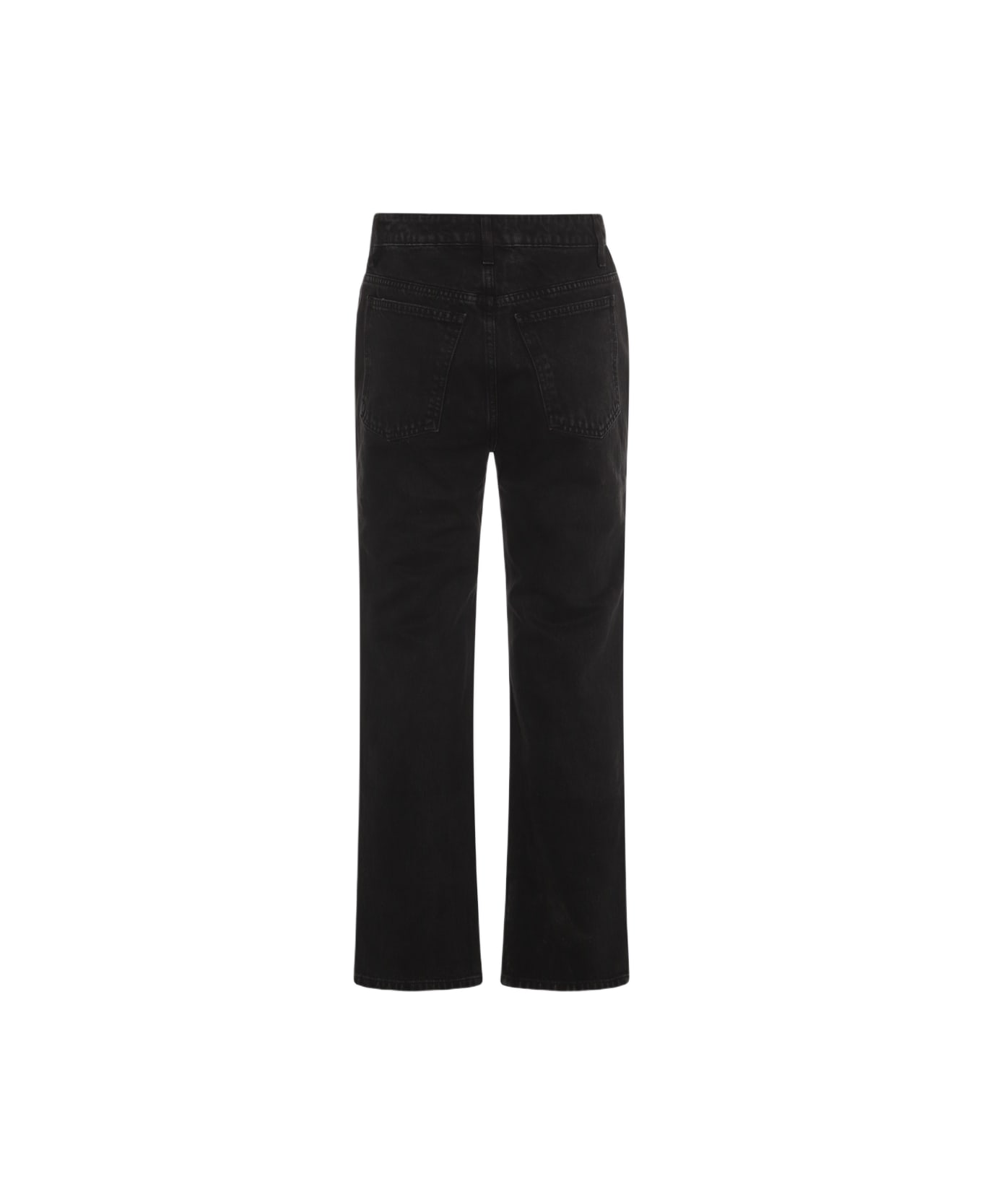 Khaite Black Cotton Denim Jeans - PRESCOTT
