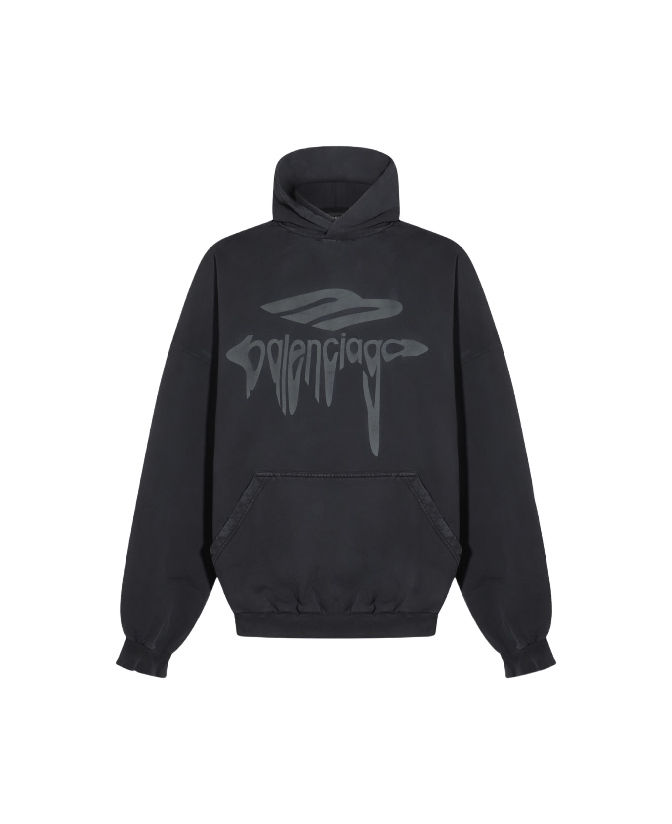Balenciaga Cotton Hoodie - Black